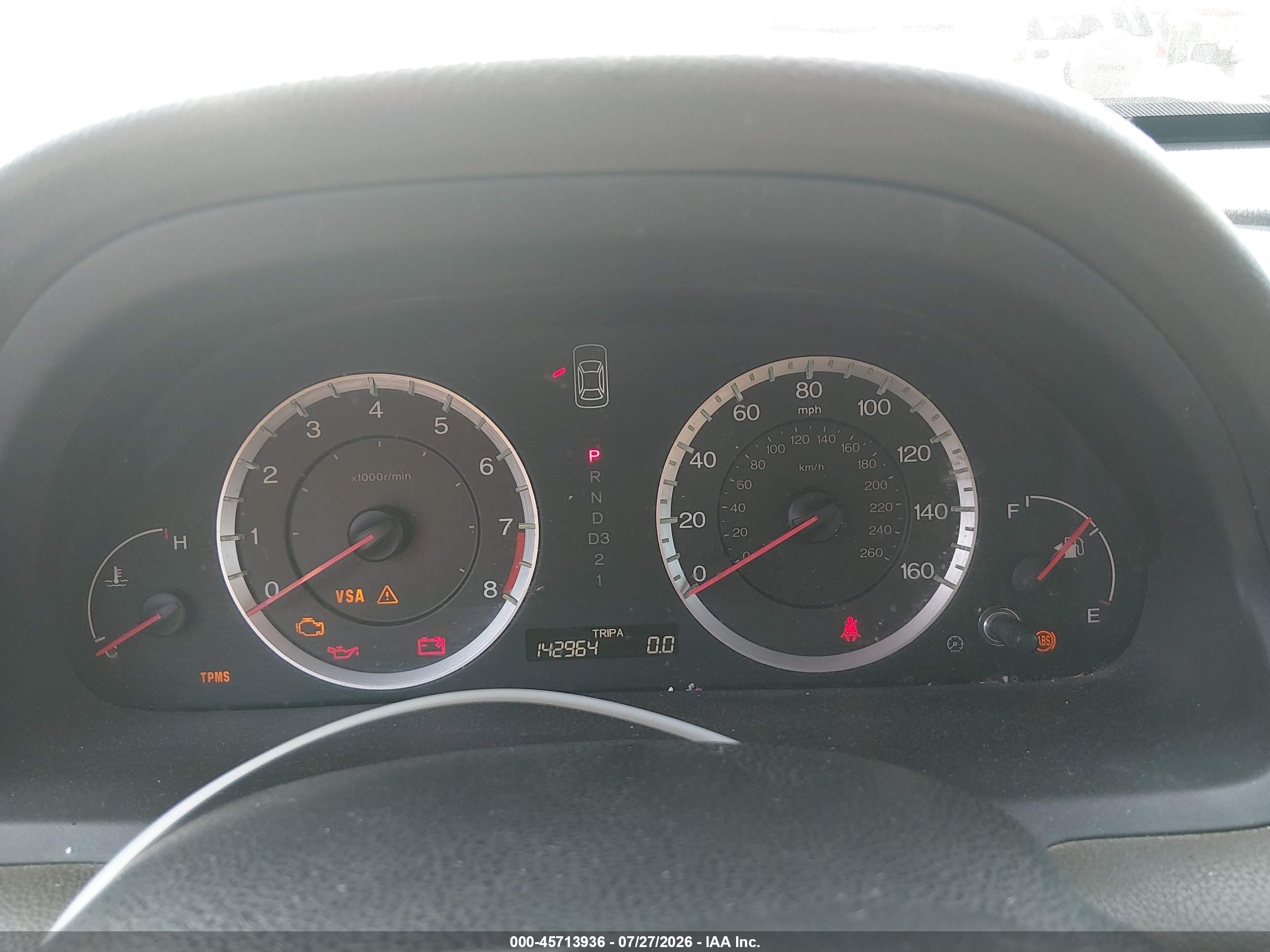 2008 Honda Accord 2.4 Ex Red vin: 1HGCP26718A066606