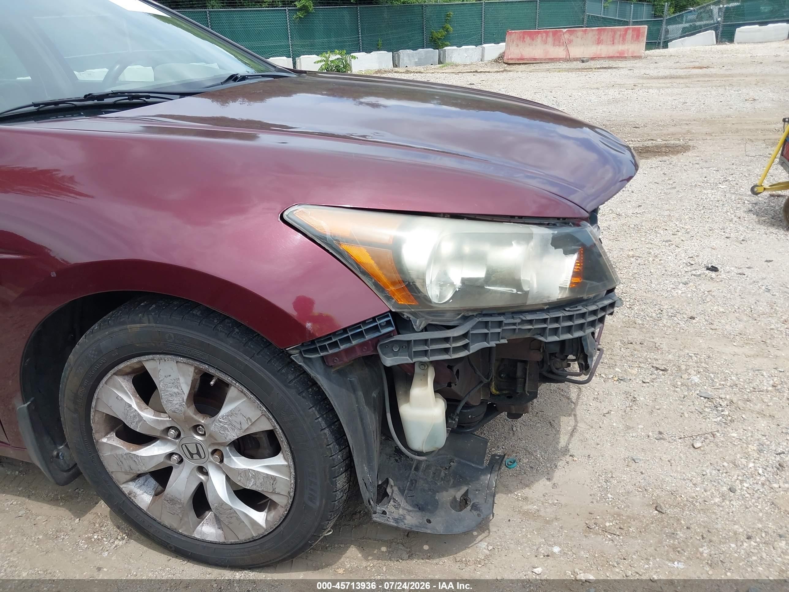 2008 Honda Accord 2.4 Ex Red vin: 1HGCP26718A066606
