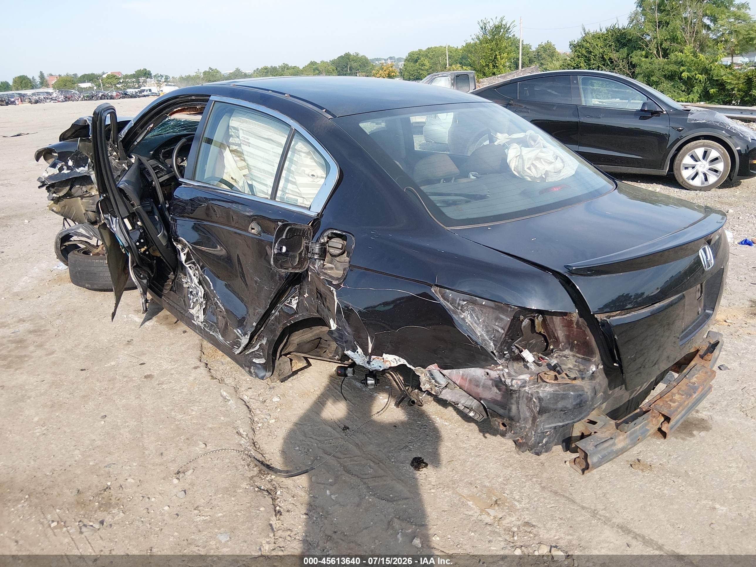 2008 Honda Accord 2.4 Ex Black vin: 1HGCP26718A102424