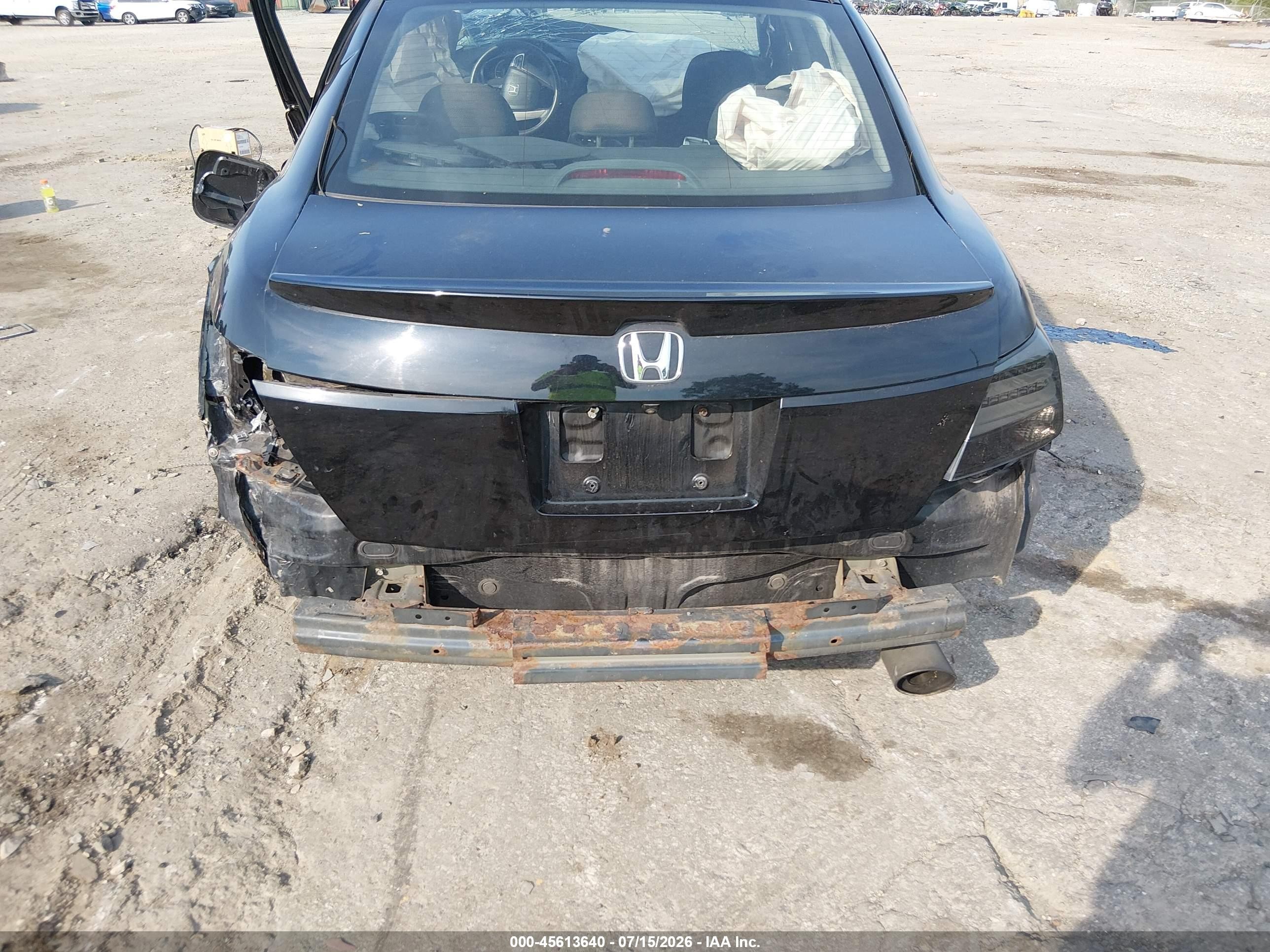 2008 Honda Accord 2.4 Ex Black vin: 1HGCP26718A102424