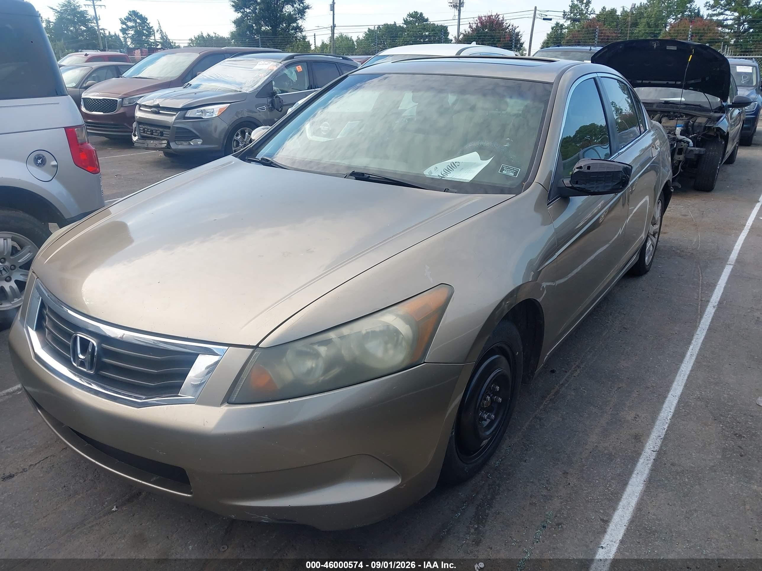 2008 Honda Accord 2.4 Ex Золотой vin: 1HGCP26718A122141