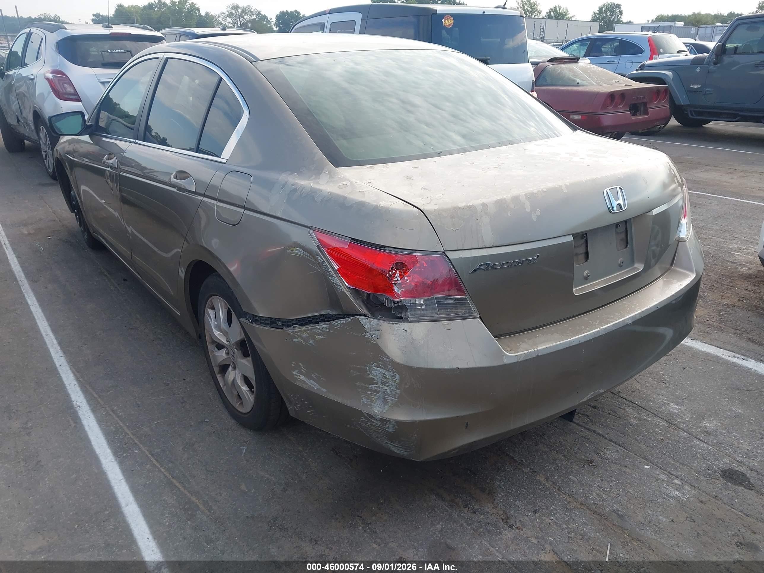 2008 Honda Accord 2.4 Ex Золотой vin: 1HGCP26718A122141