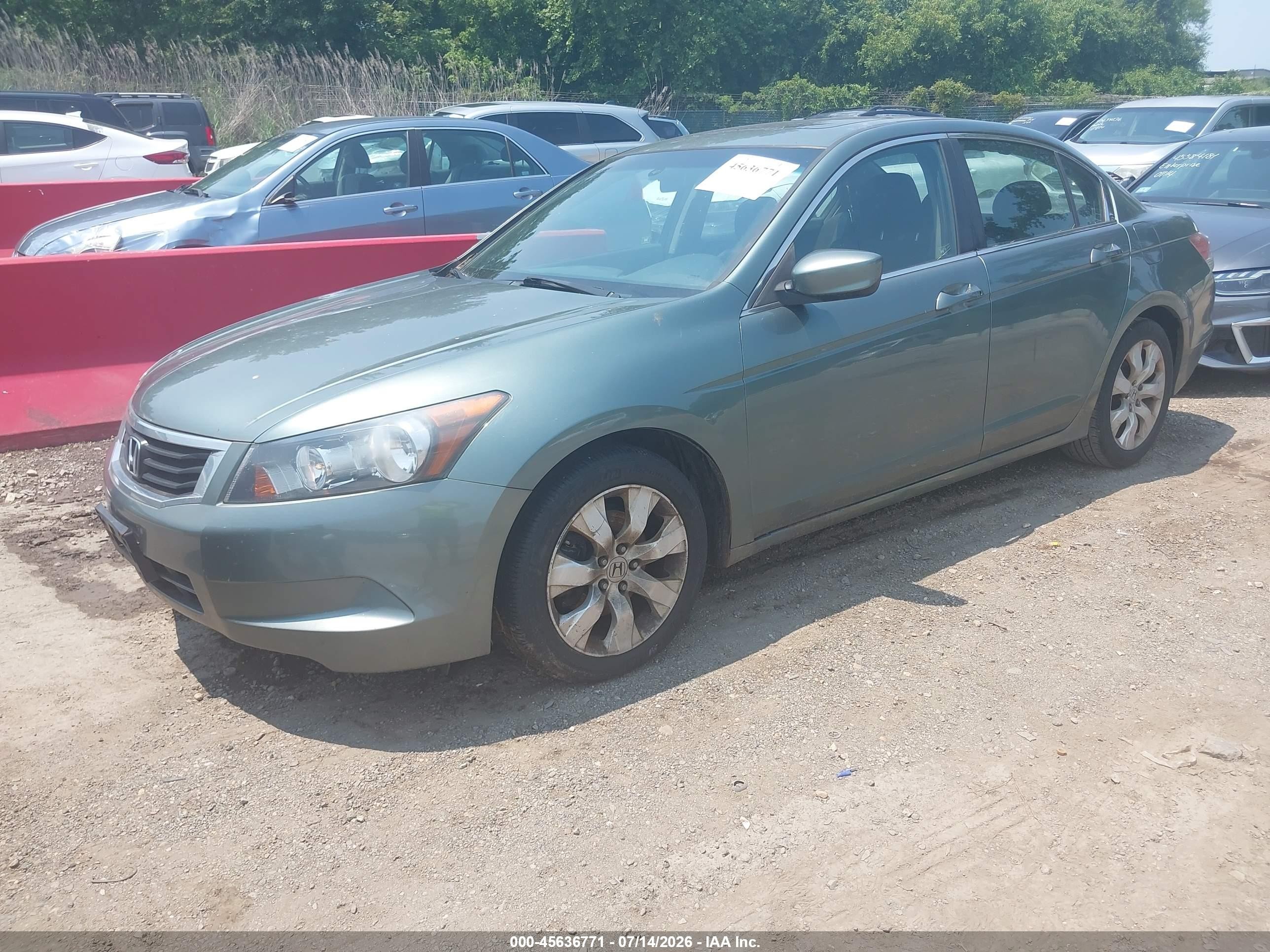 2008 Honda Accord 2.4 Ex Blue vin: 1HGCP26718A143474