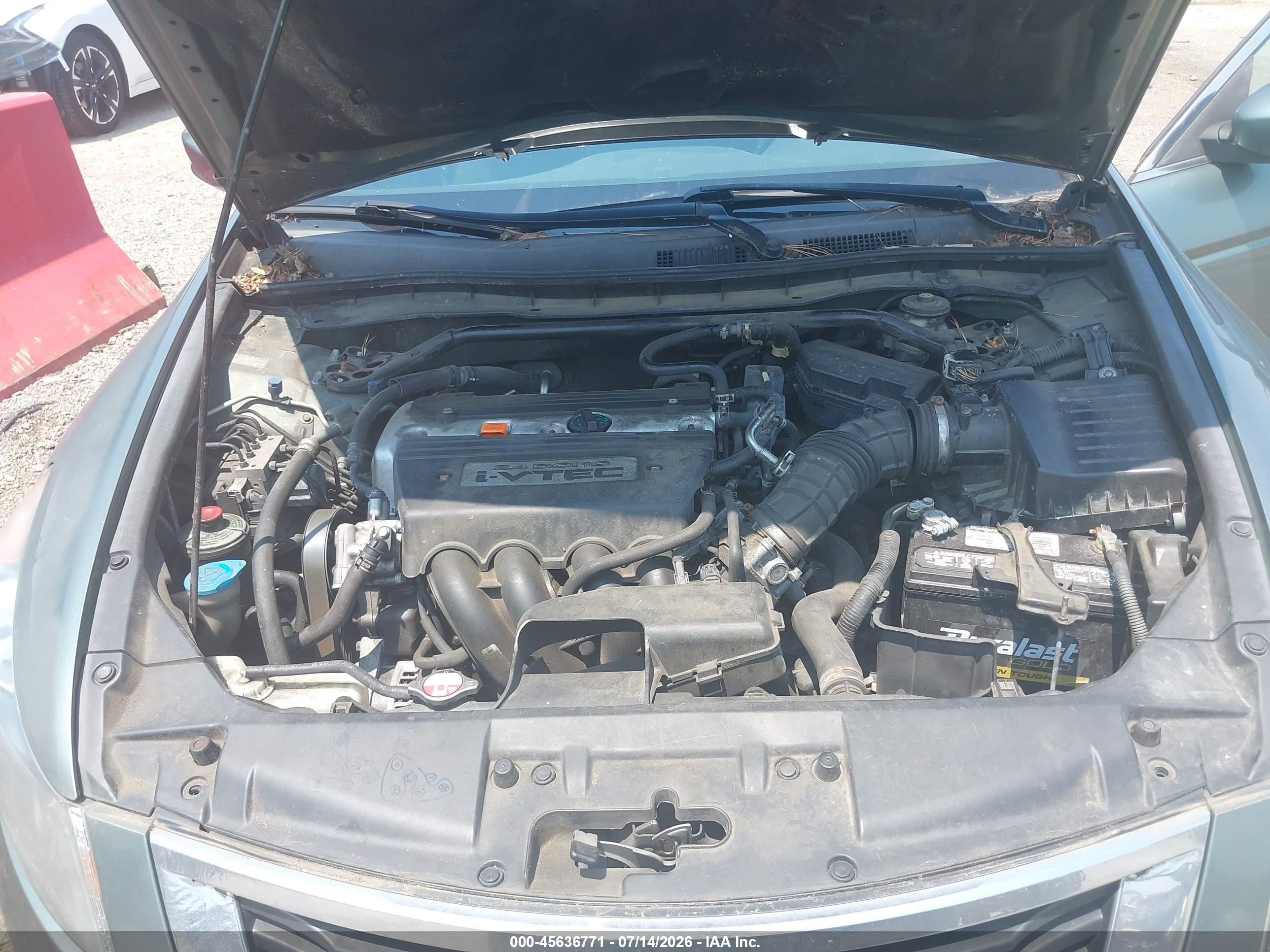 2008 Honda Accord 2.4 Ex Blue vin: 1HGCP26718A143474