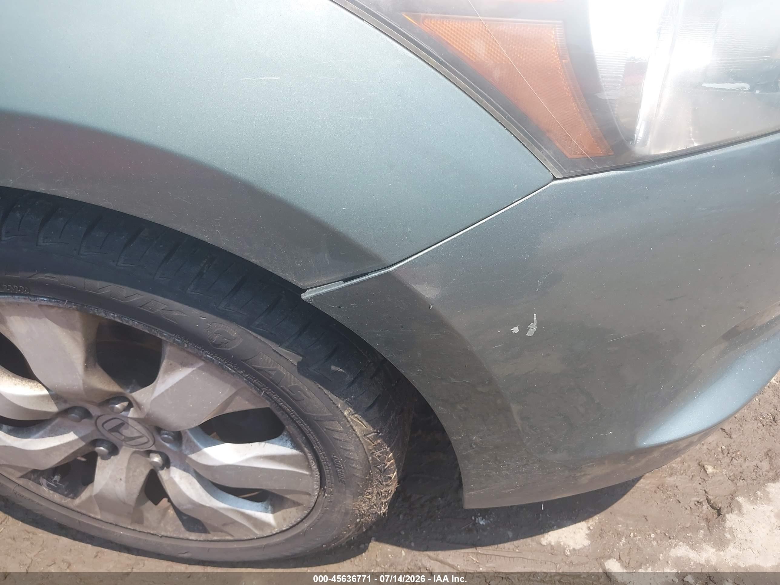2008 Honda Accord 2.4 Ex Blue vin: 1HGCP26718A143474