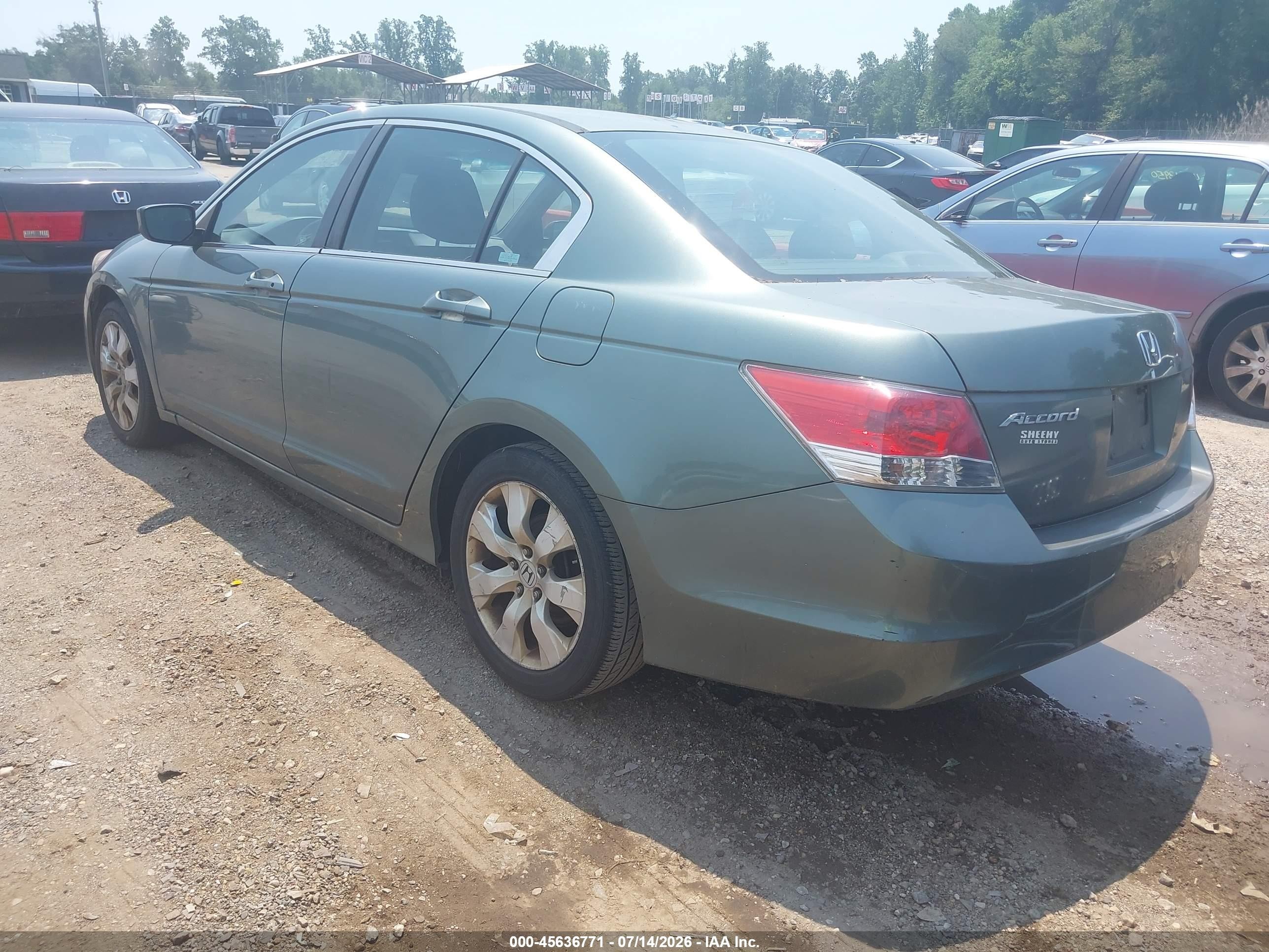 2008 Honda Accord 2.4 Ex Blue vin: 1HGCP26718A143474