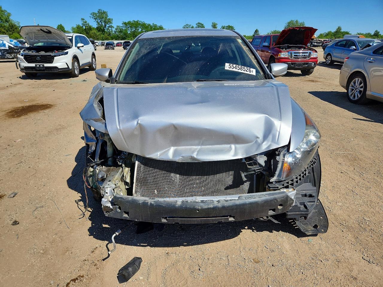 2009 Honda Accord Ex Silver vin: 1HGCP26719A019559