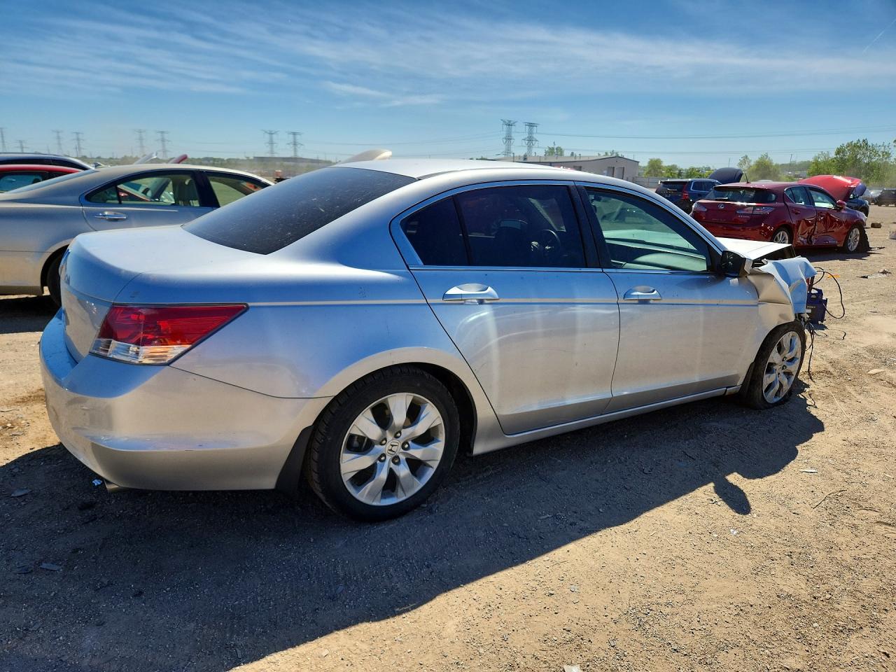 2009 Honda Accord Ex Silver vin: 1HGCP26719A019559