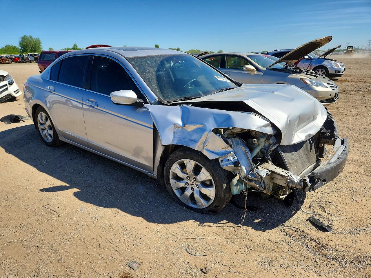 2009 Honda Accord Ex Silver vin: 1HGCP26719A019559