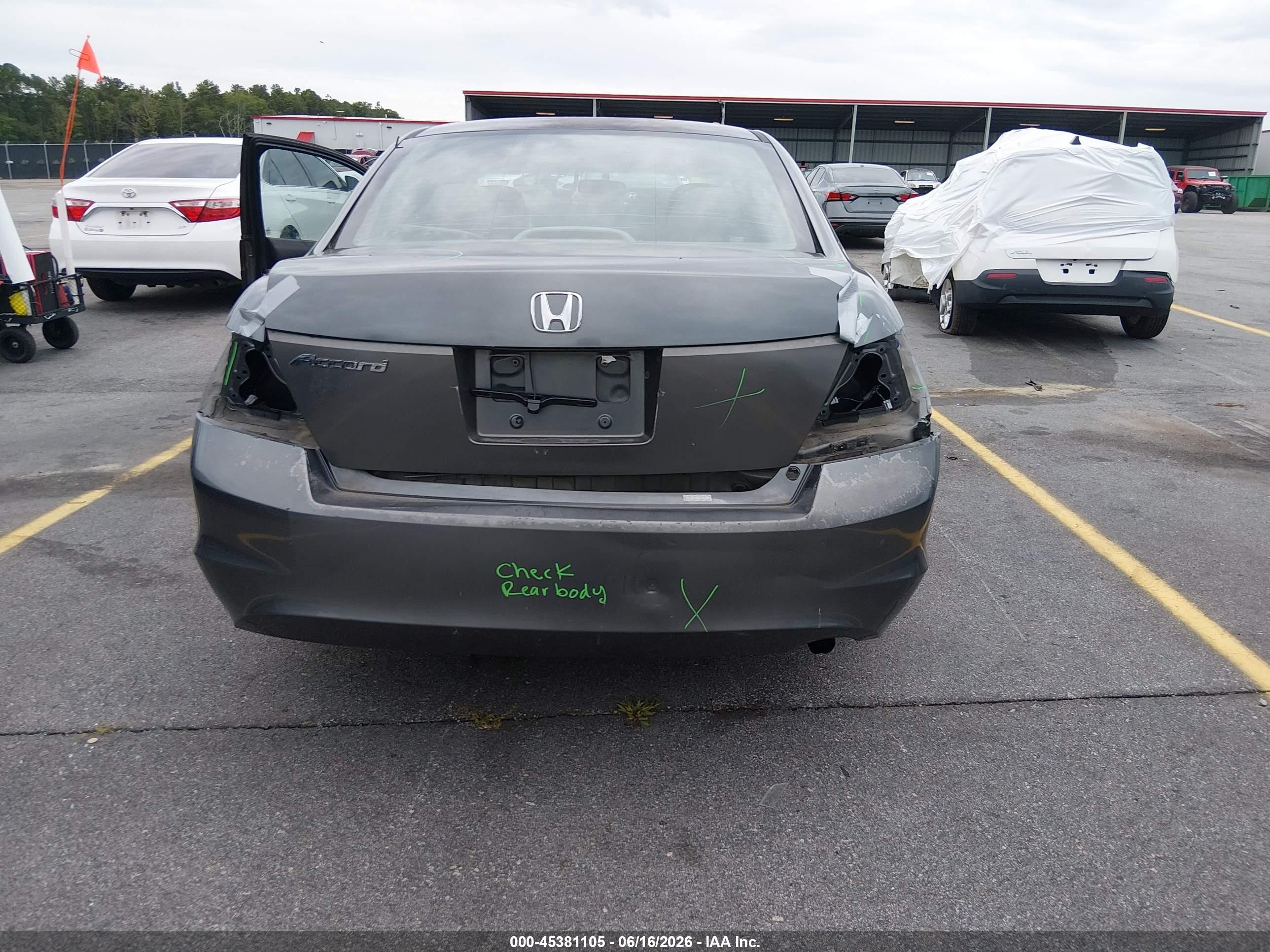 2009 Honda Accord 2.4 Ex Gray vin: 1HGCP26719A021120