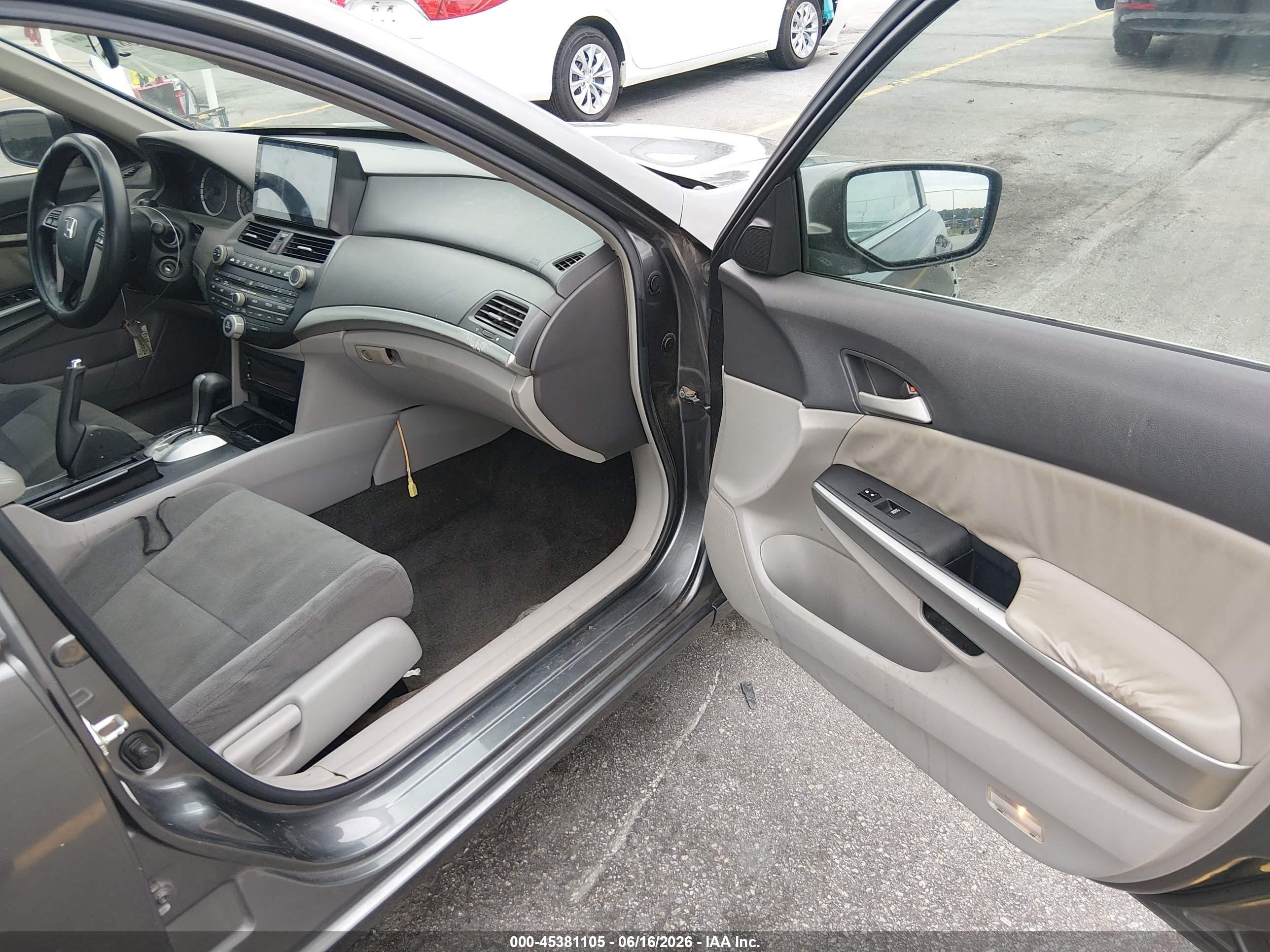 2009 Honda Accord 2.4 Ex Gray vin: 1HGCP26719A021120