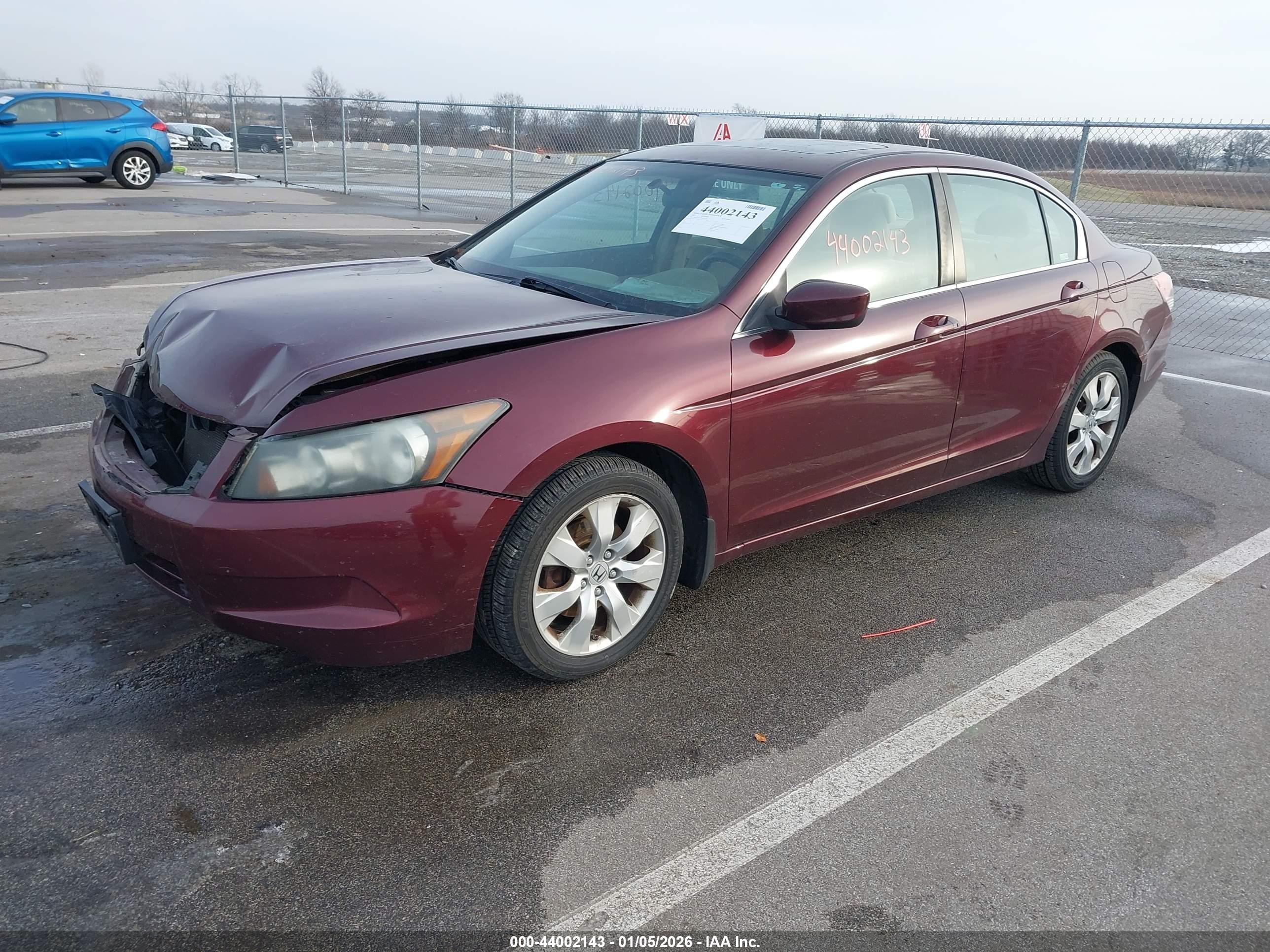 2009 Honda Accord 2.4 Ex Burgundy vin: 1HGCP26719A097145