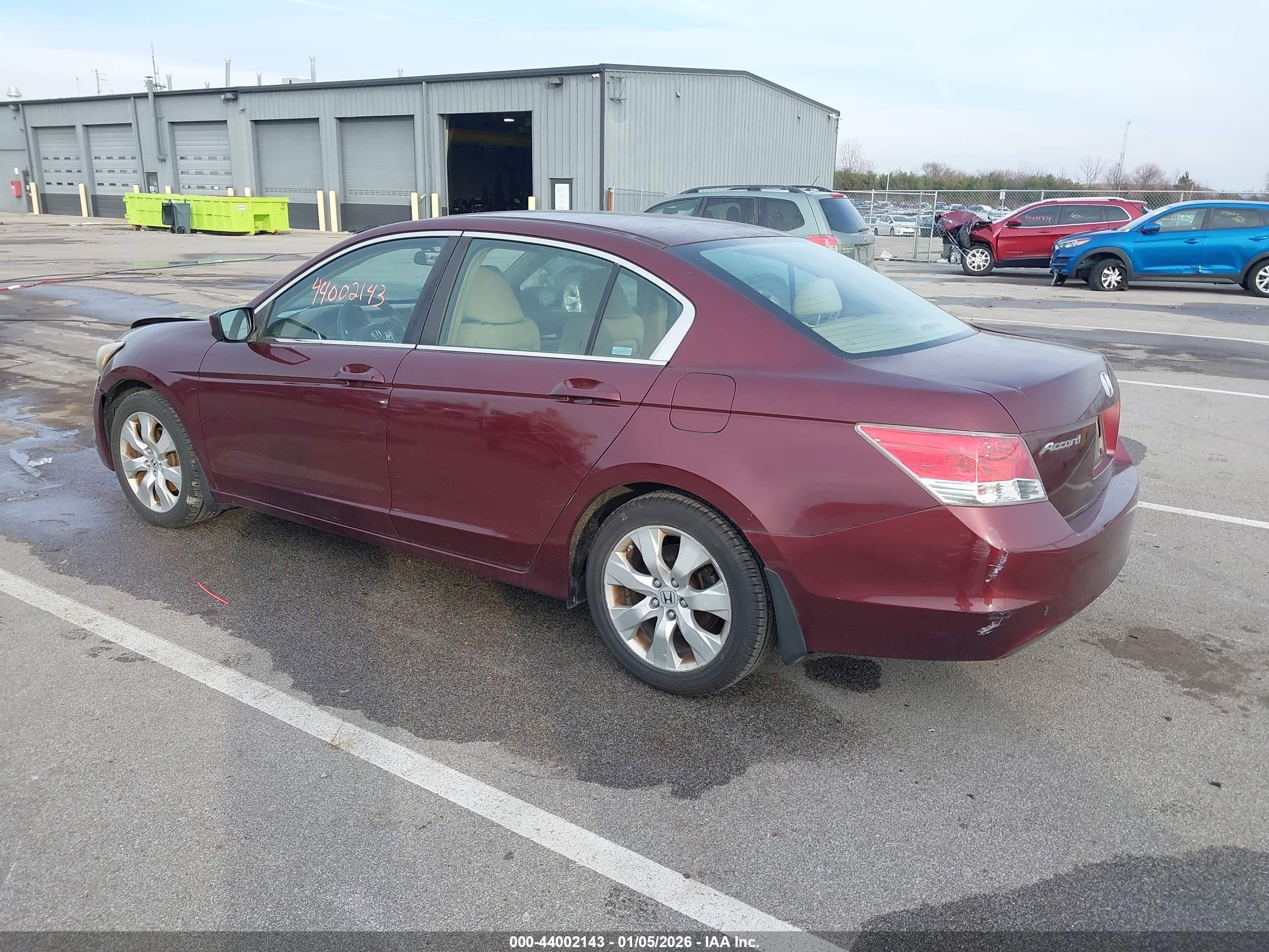 2009 Honda Accord 2.4 Ex Burgundy vin: 1HGCP26719A097145
