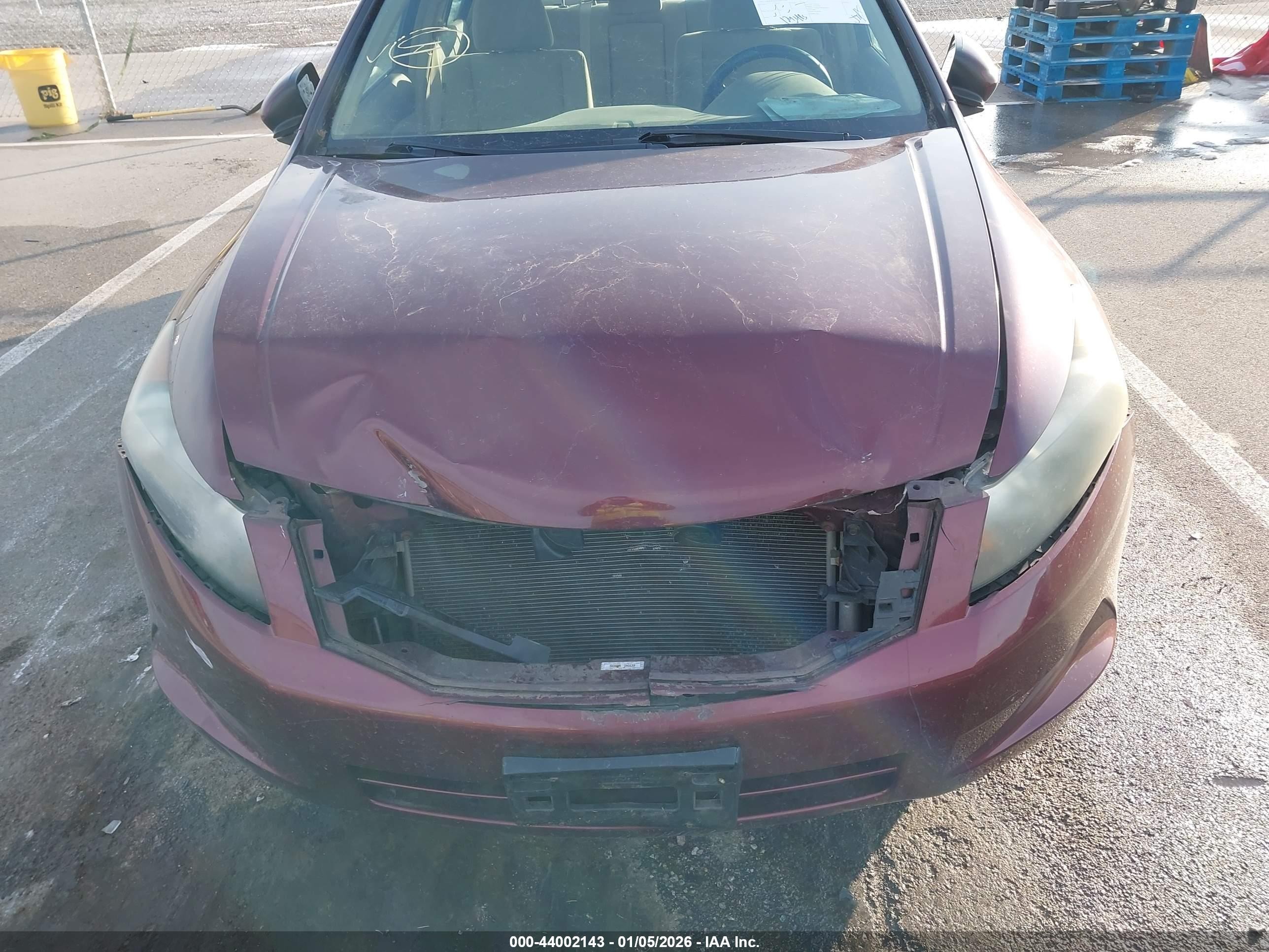 2009 Honda Accord 2.4 Ex Burgundy vin: 1HGCP26719A097145