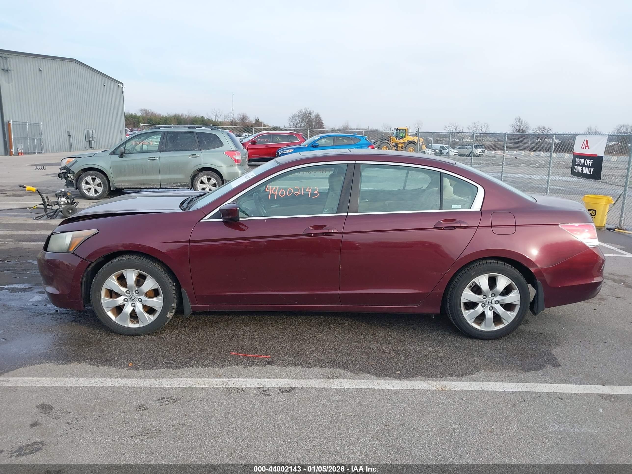 2009 Honda Accord 2.4 Ex Burgundy vin: 1HGCP26719A097145