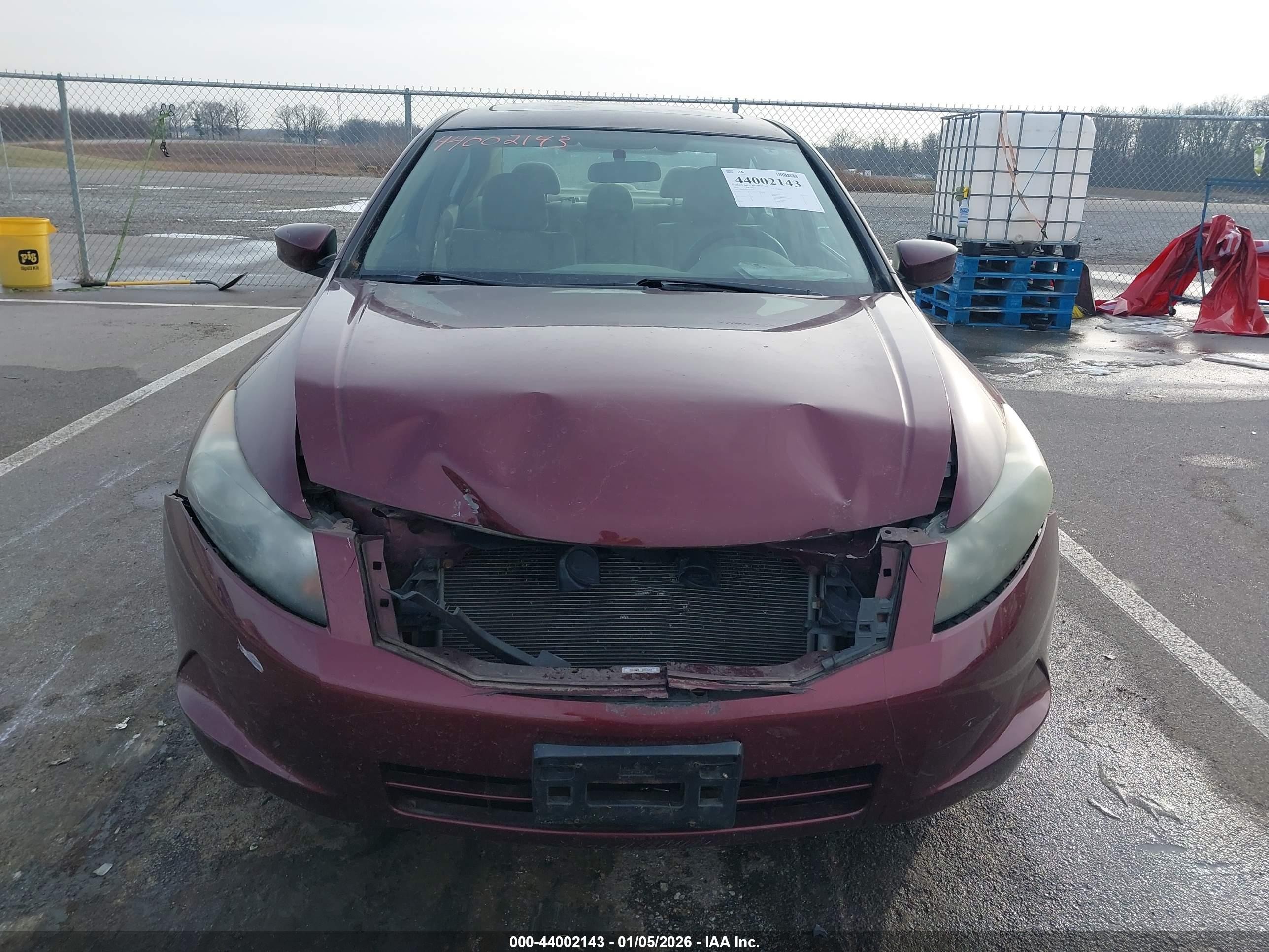 2009 Honda Accord 2.4 Ex Burgundy vin: 1HGCP26719A097145