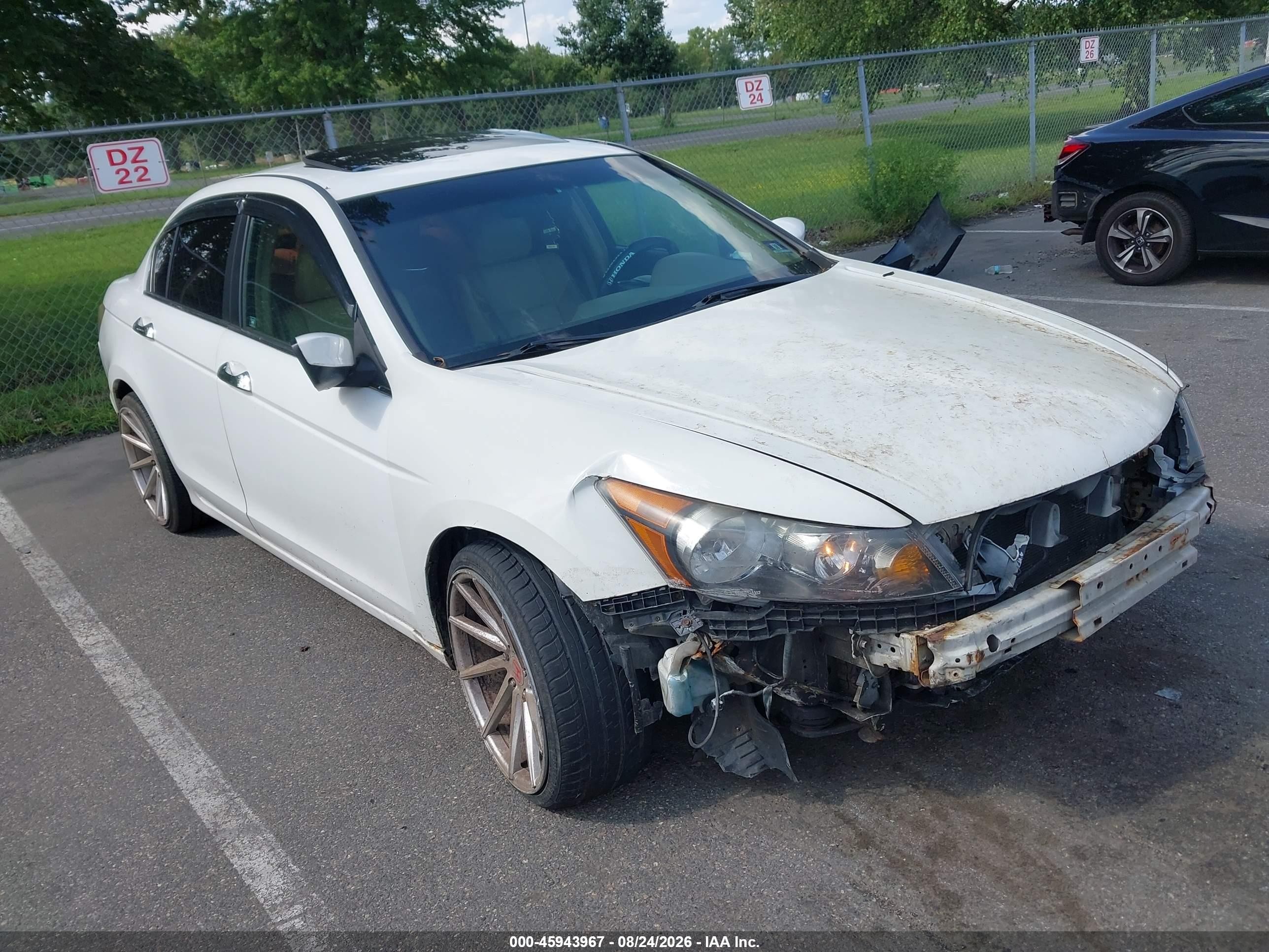 2008 Honda Accord 2.4 Ex White vin: 1HGCP26728A078439