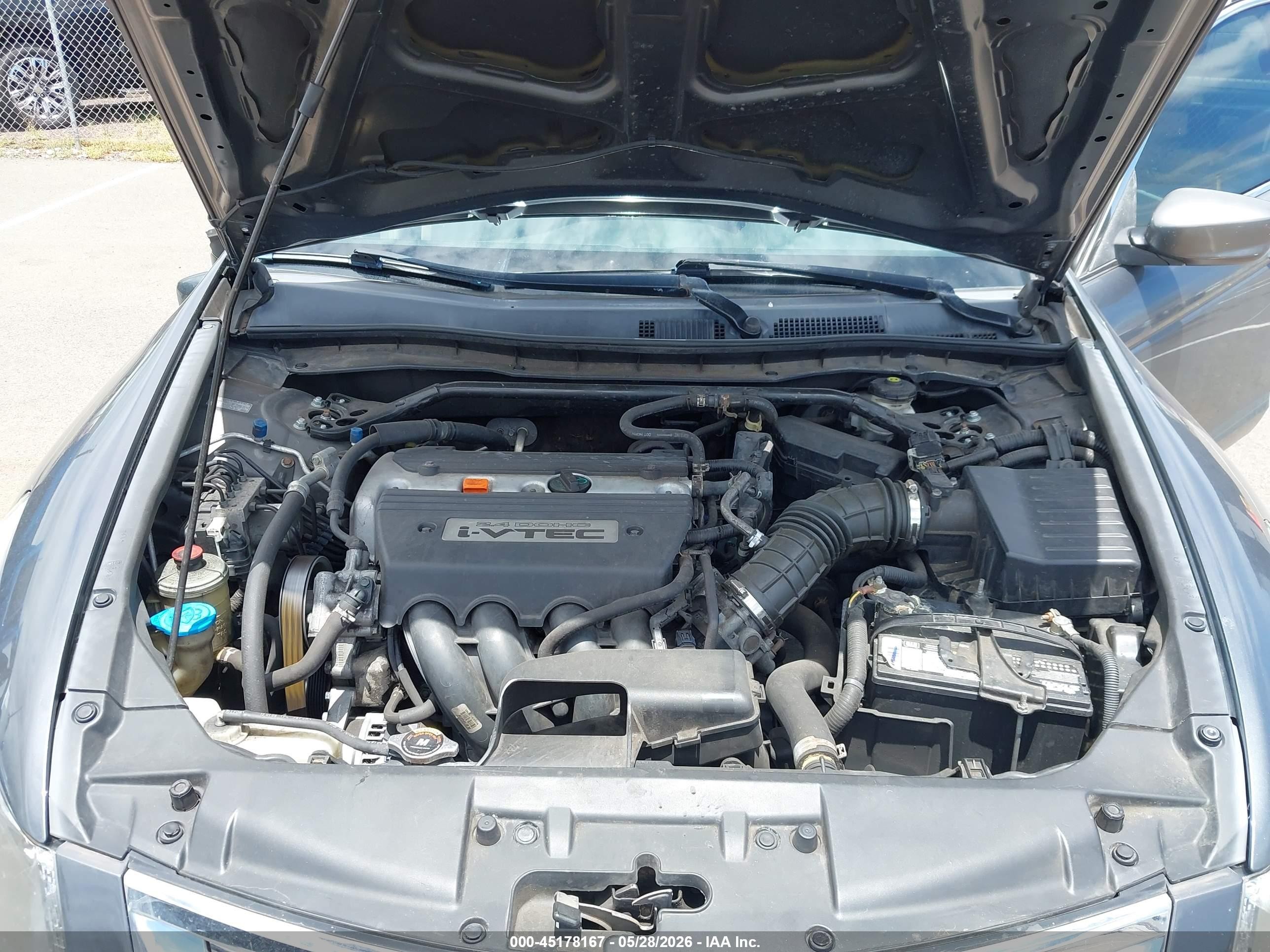 2008 Honda Accord 2.4 Ex Gray vin: 1HGCP26728A108328