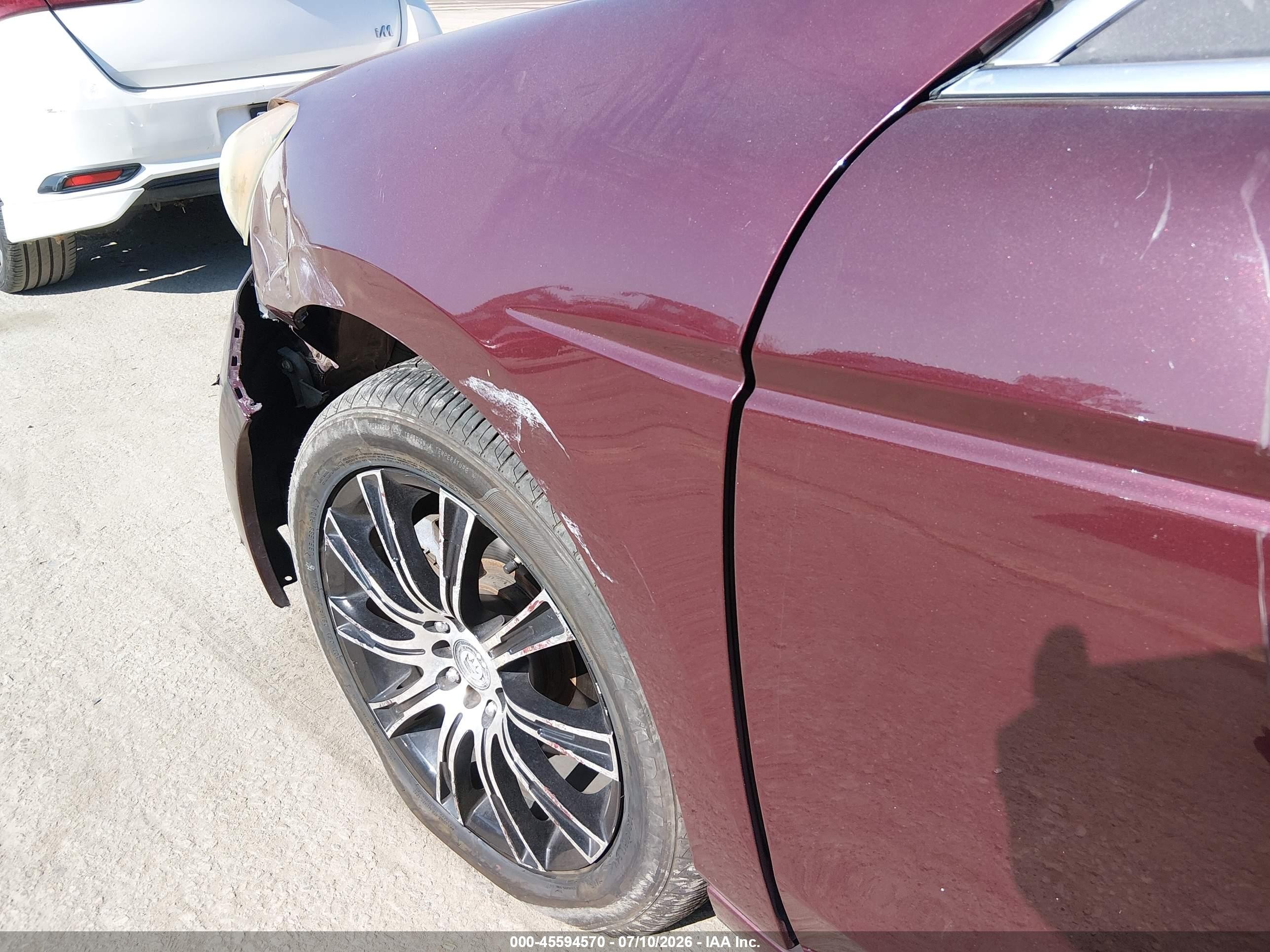 2008 Honda Accord 2.4 Ex Burgundy vin: 1HGCP26728A118857