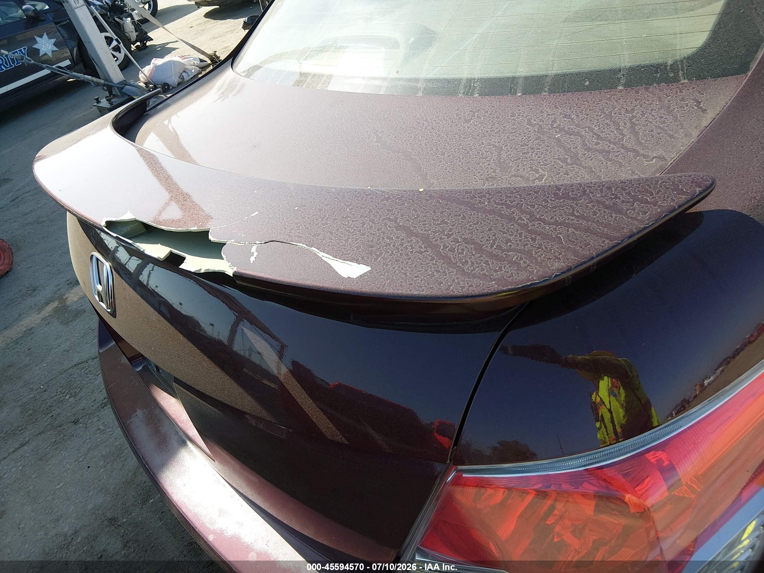 2008 Honda Accord 2.4 Ex Burgundy vin: 1HGCP26728A118857