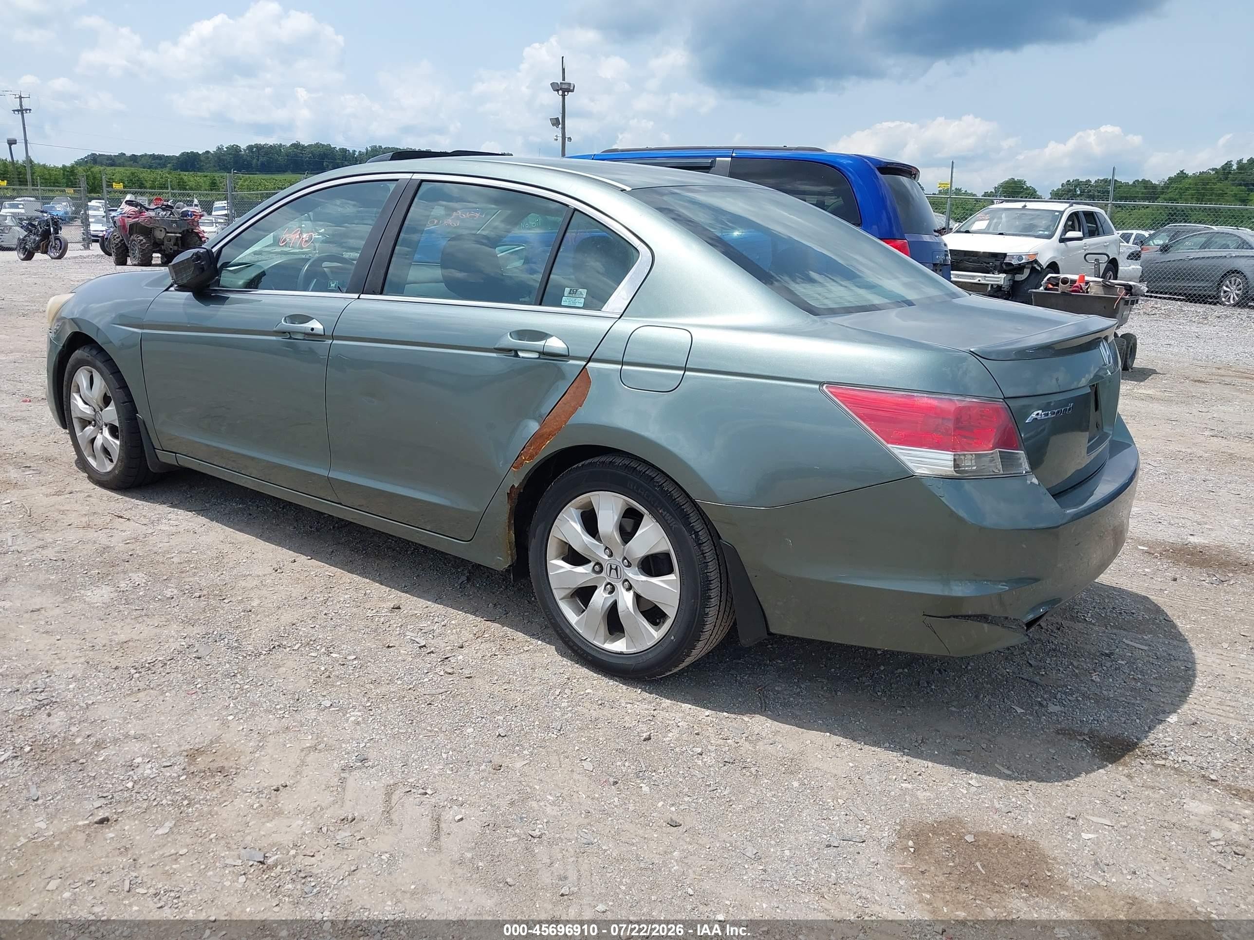 2009 Honda Accord 2.4 Ex Green vin: 1HGCP26729A022762