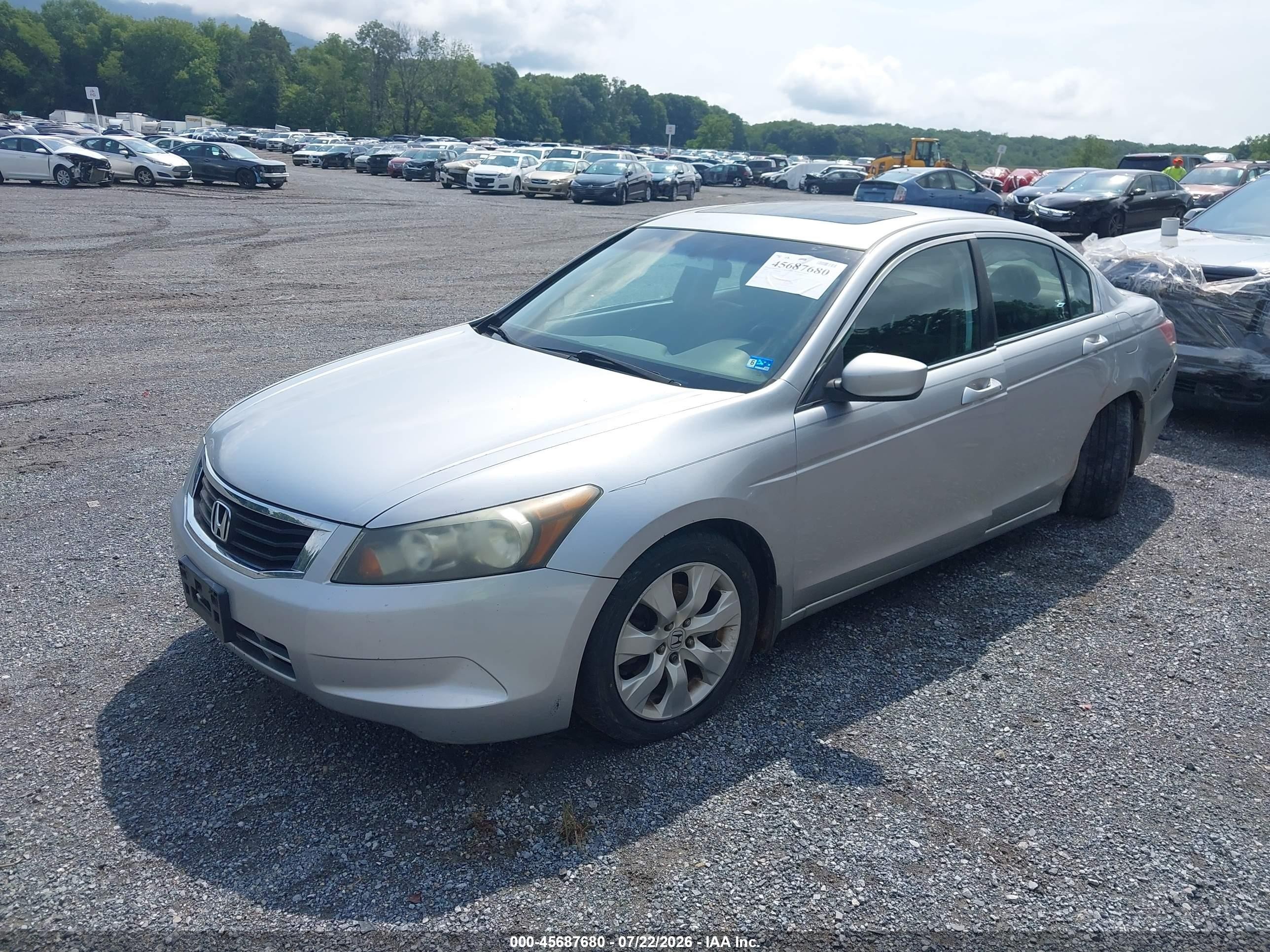 2009 Honda Accord 2.4 Ex Серебряный vin: 1HGCP26729A056944