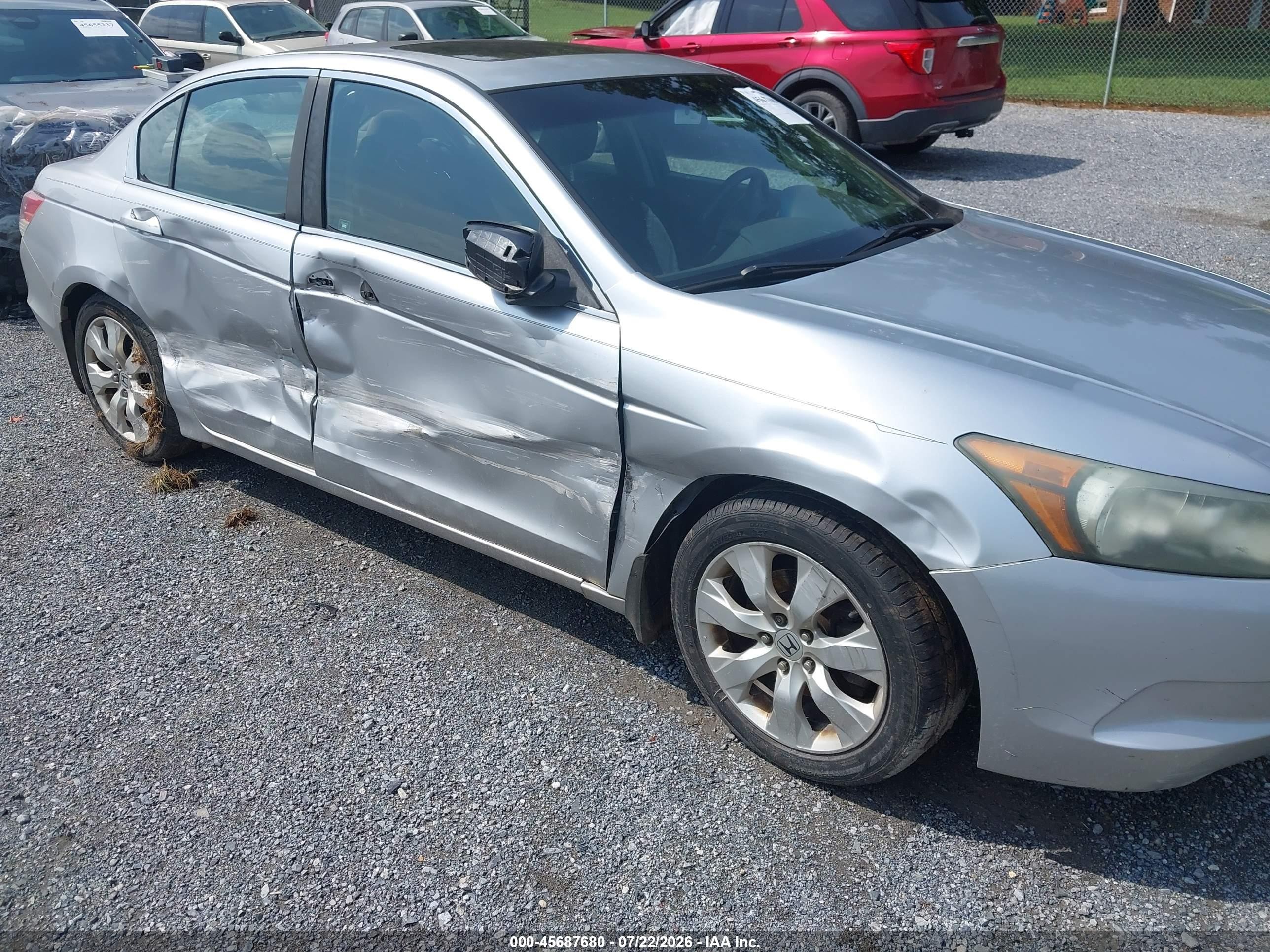 2009 Honda Accord 2.4 Ex Серебряный vin: 1HGCP26729A056944