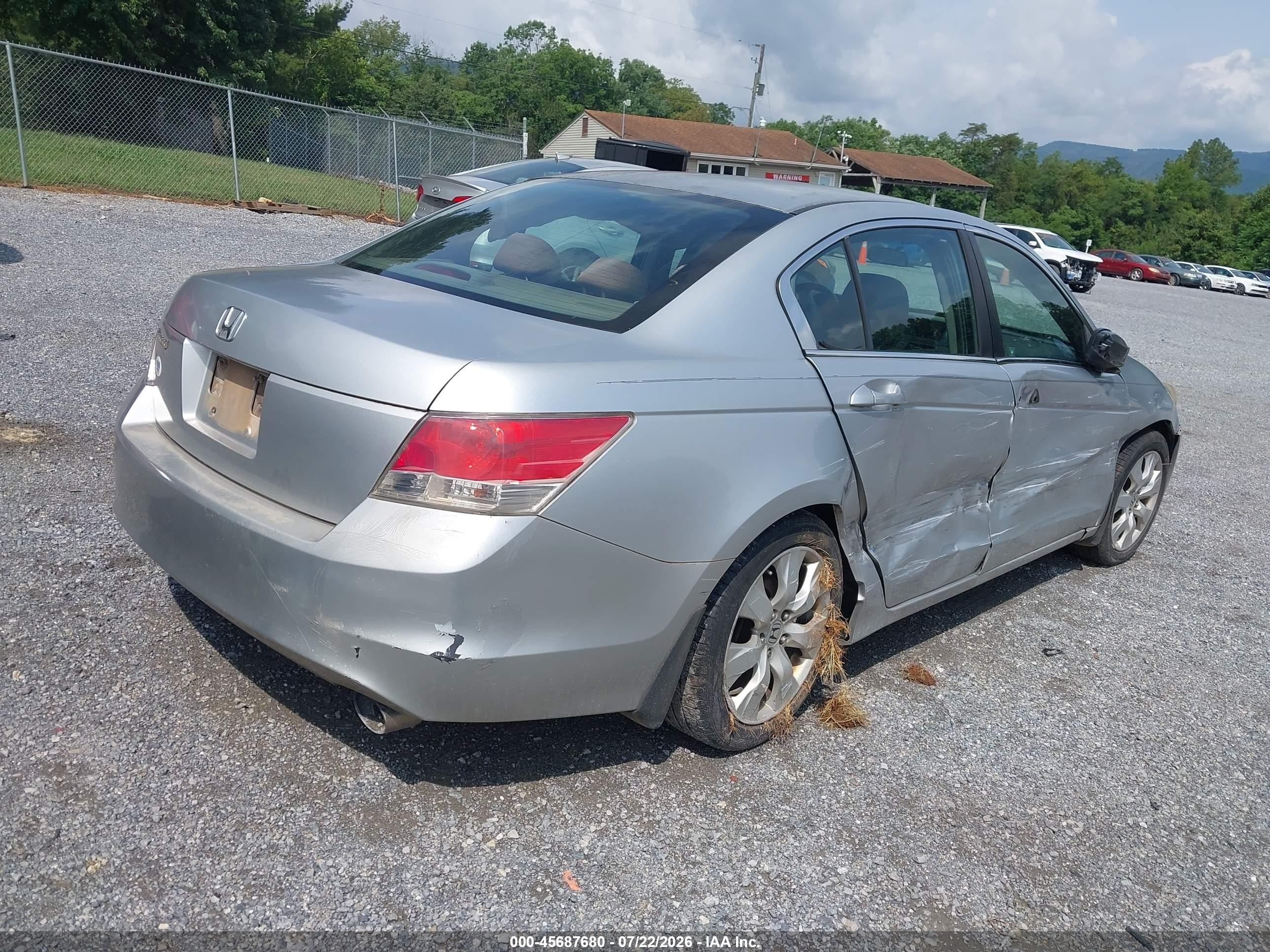 2009 Honda Accord 2.4 Ex Серебряный vin: 1HGCP26729A056944