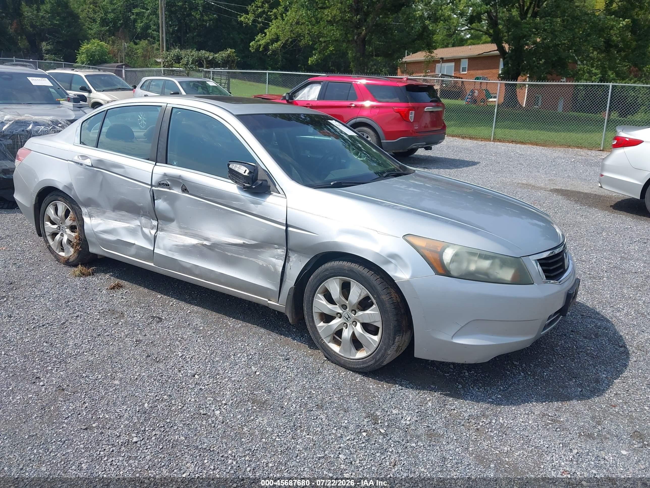 2009 Honda Accord 2.4 Ex Серебряный vin: 1HGCP26729A056944