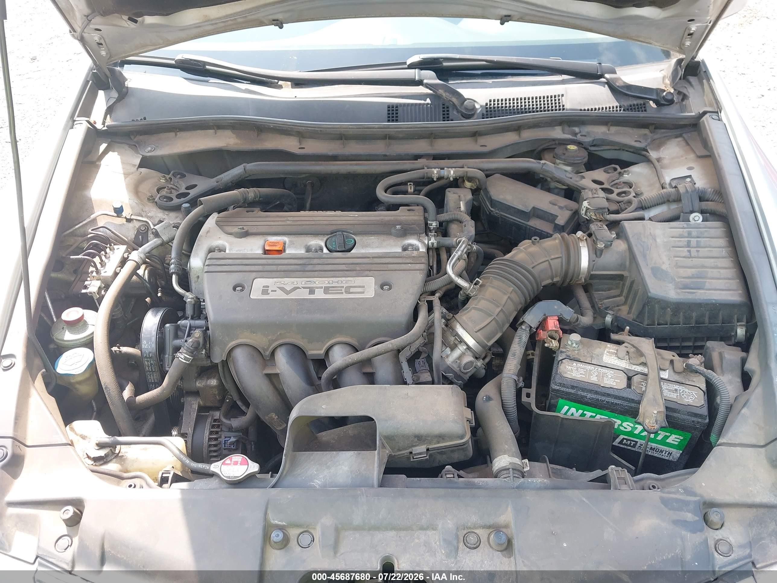 2009 Honda Accord 2.4 Ex Серебряный vin: 1HGCP26729A056944