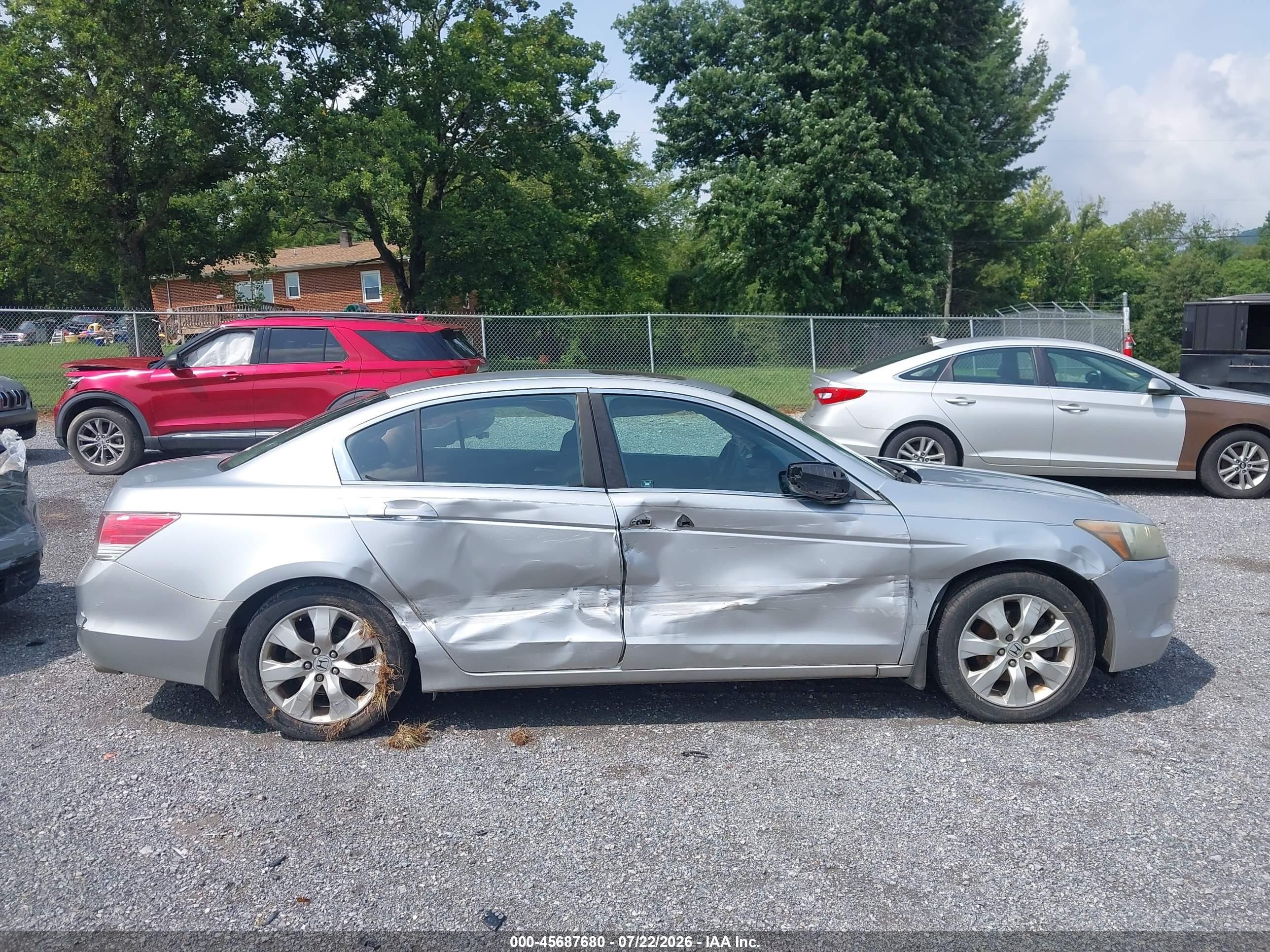 2009 Honda Accord 2.4 Ex Серебряный vin: 1HGCP26729A056944