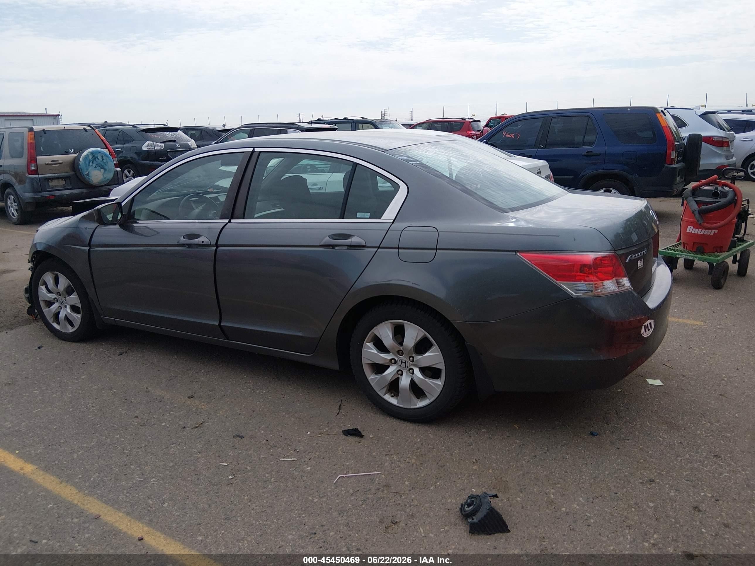 2009 Honda Accord 2.4 Ex Gray vin: 1HGCP26729A059939