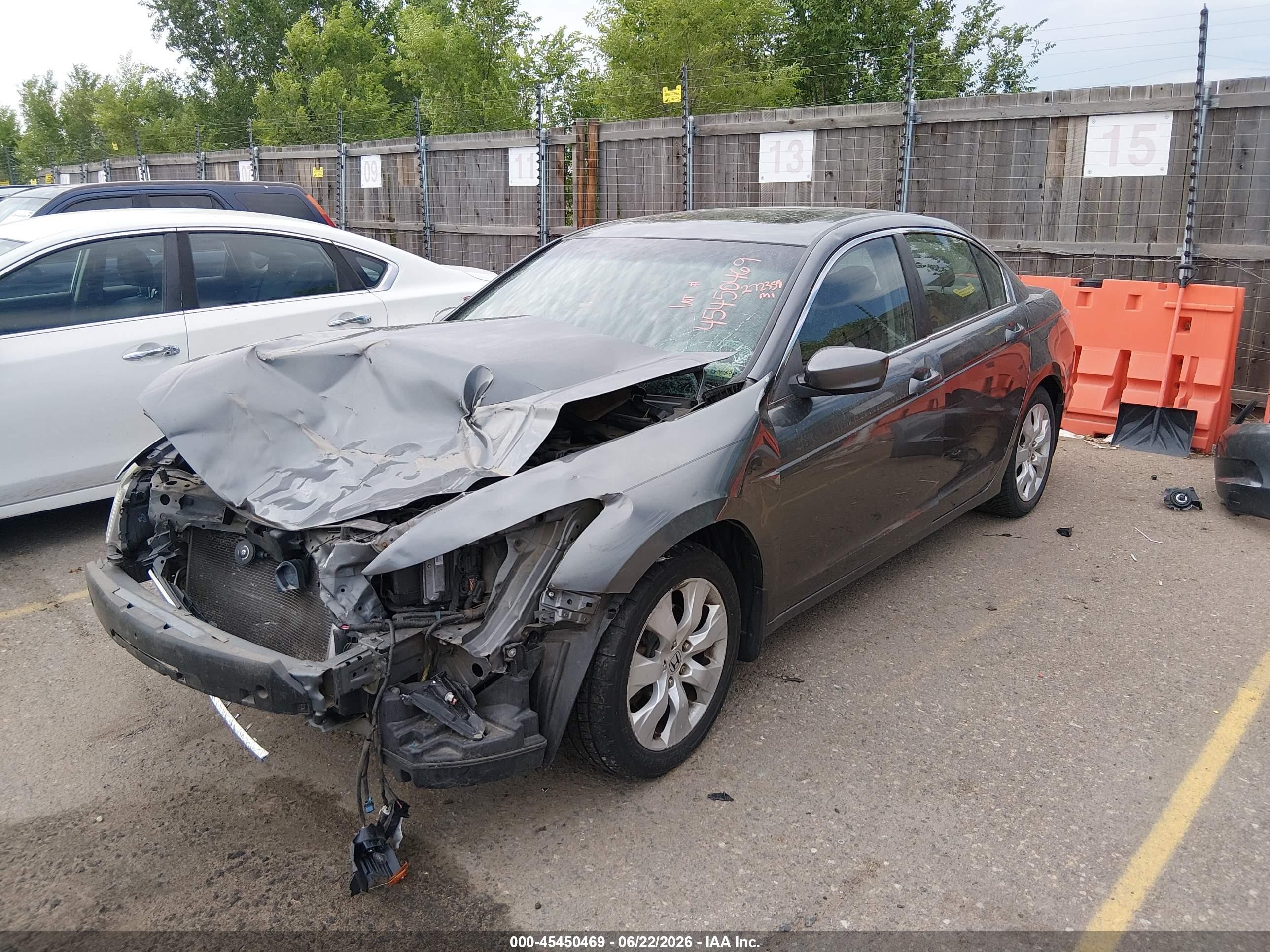2009 Honda Accord 2.4 Ex Gray vin: 1HGCP26729A059939