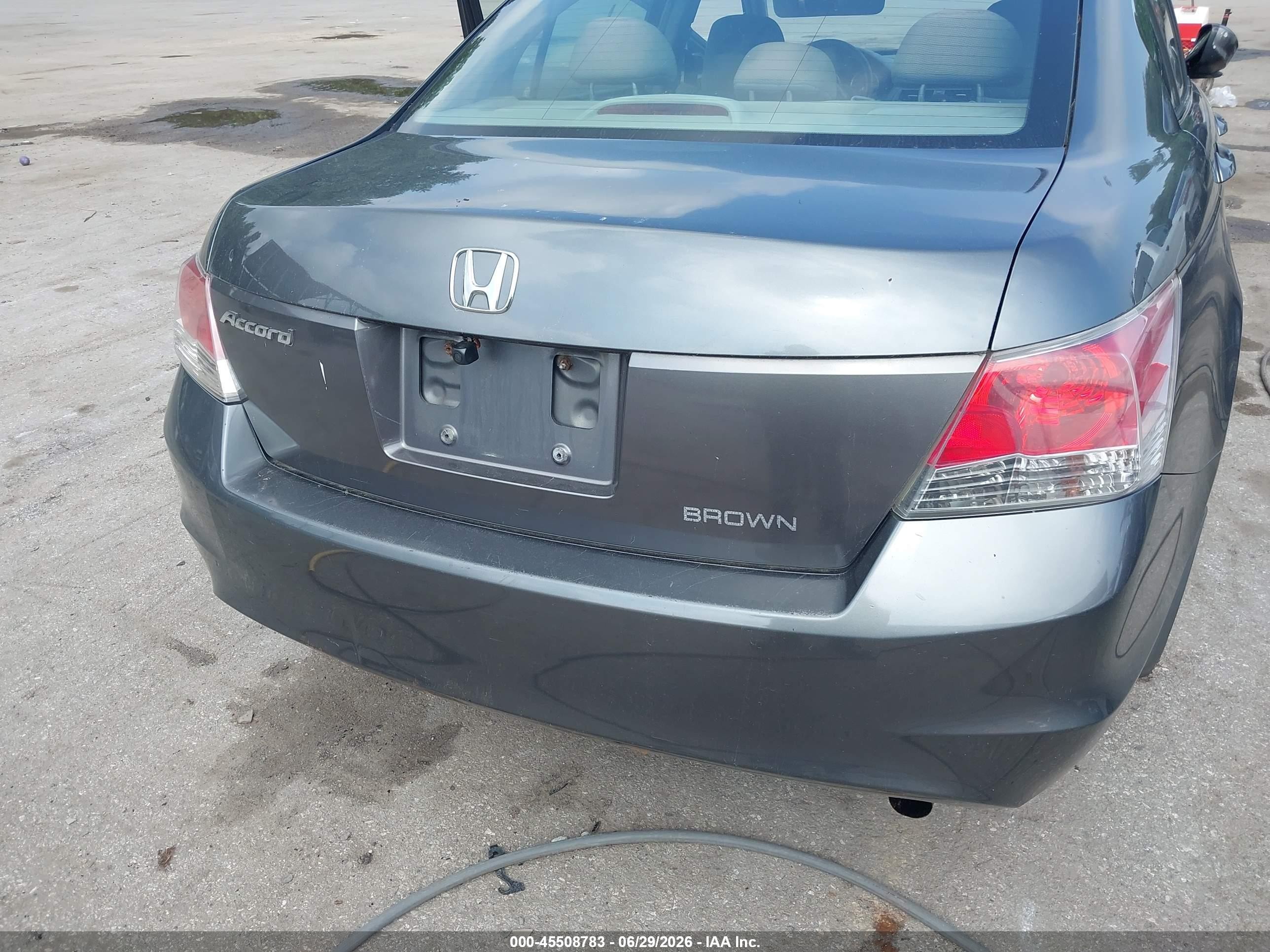 2009 Honda Accord 2.4 Ex Gray vin: 1HGCP26729A070651
