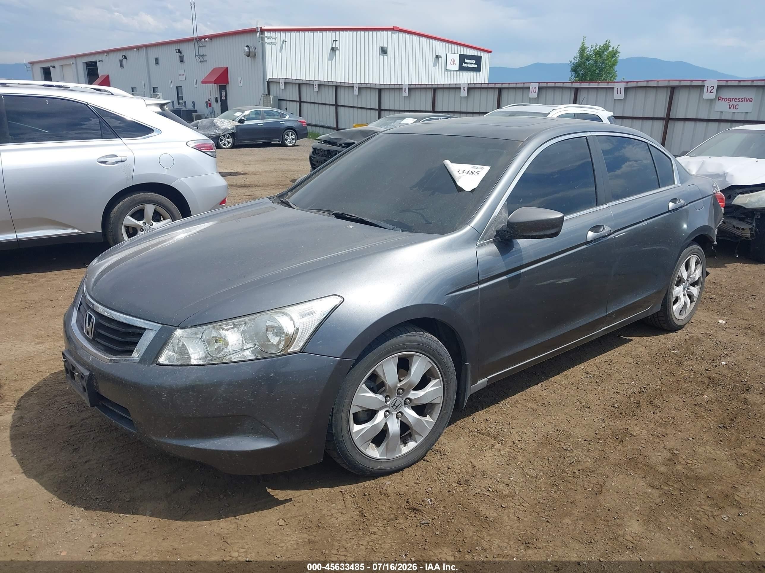 2009 Honda Accord 2.4 Ex Gray vin: 1HGCP26729A193446