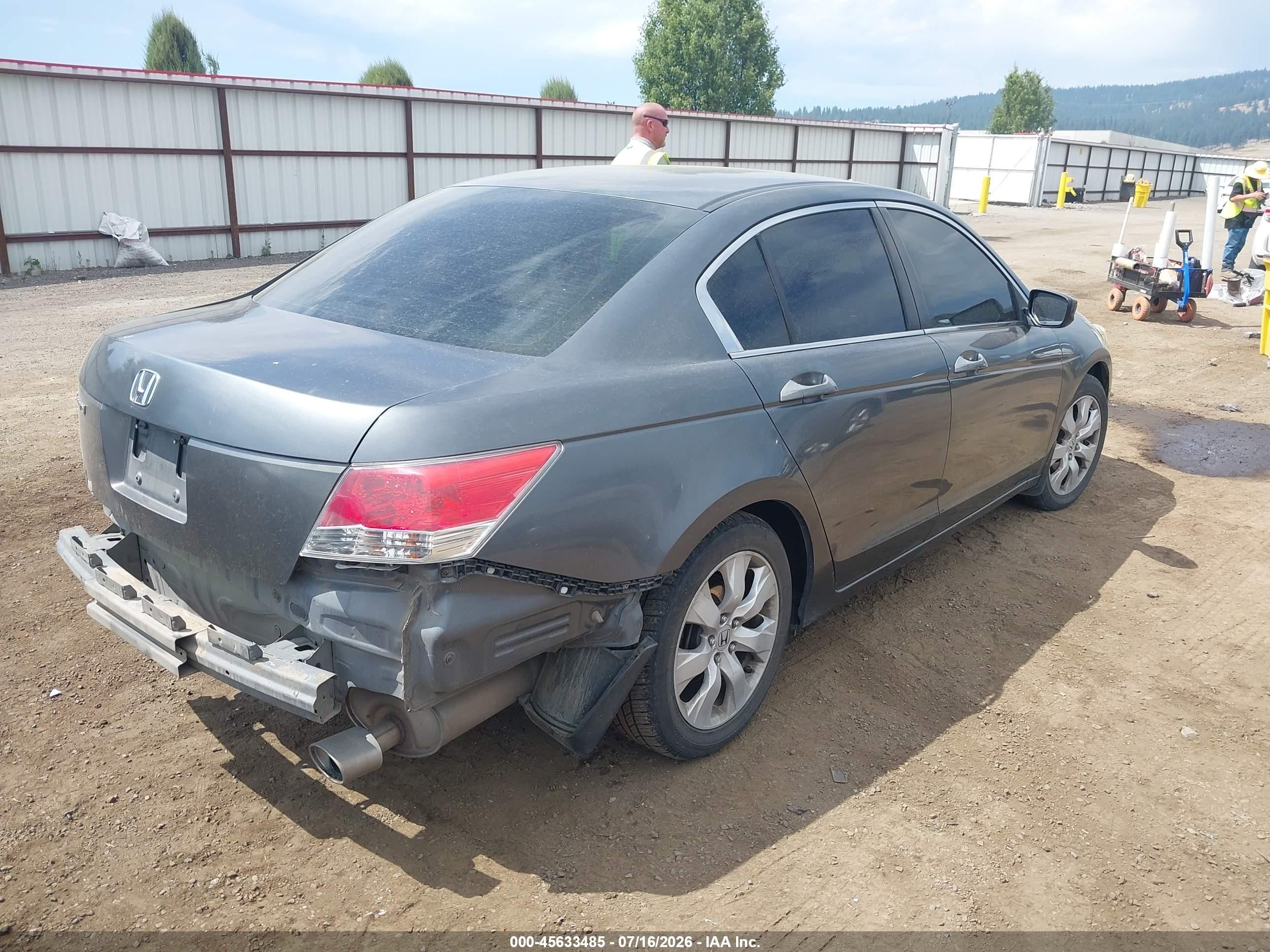 2009 Honda Accord 2.4 Ex Gray vin: 1HGCP26729A193446