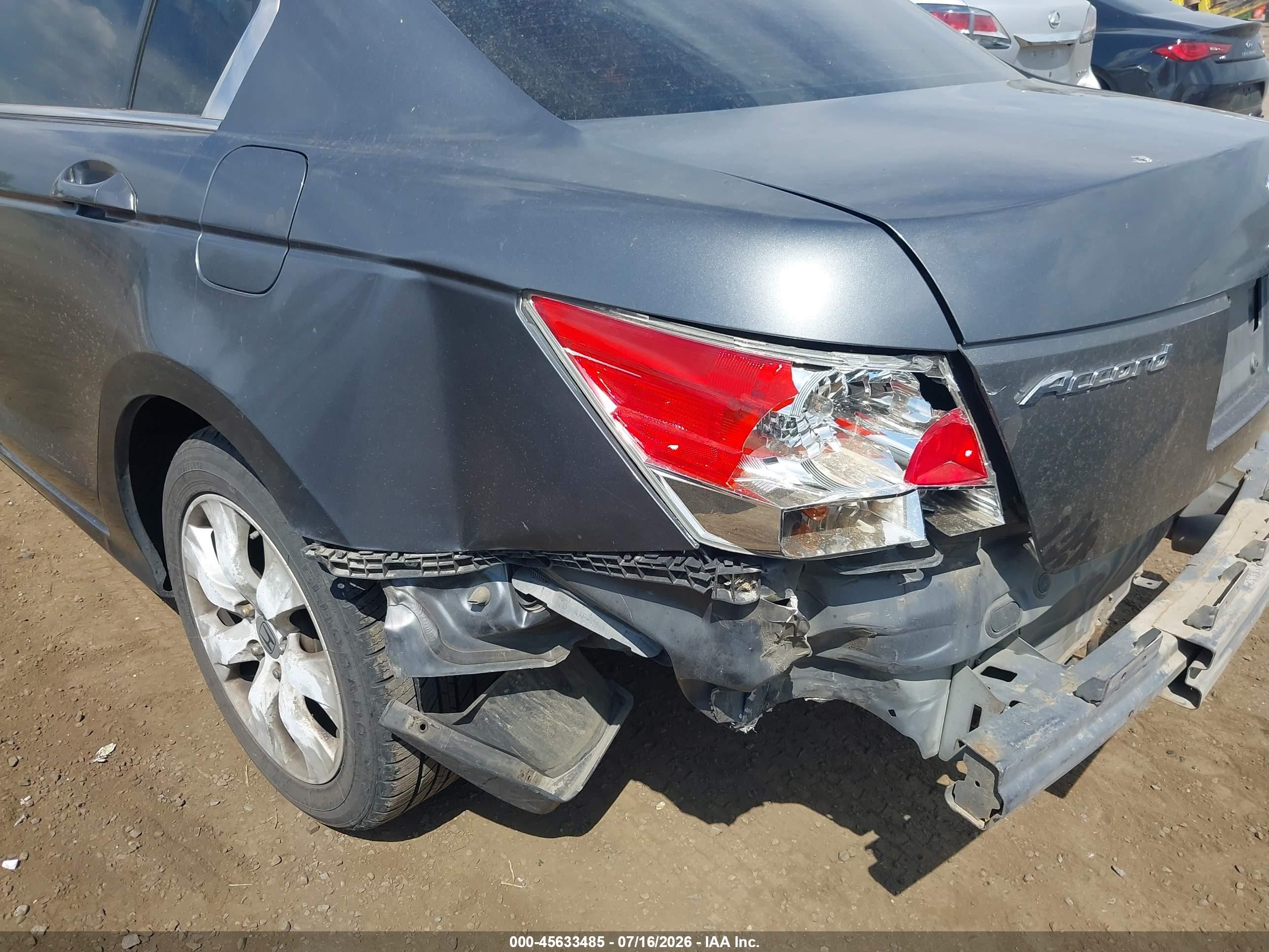 2009 Honda Accord 2.4 Ex Gray vin: 1HGCP26729A193446