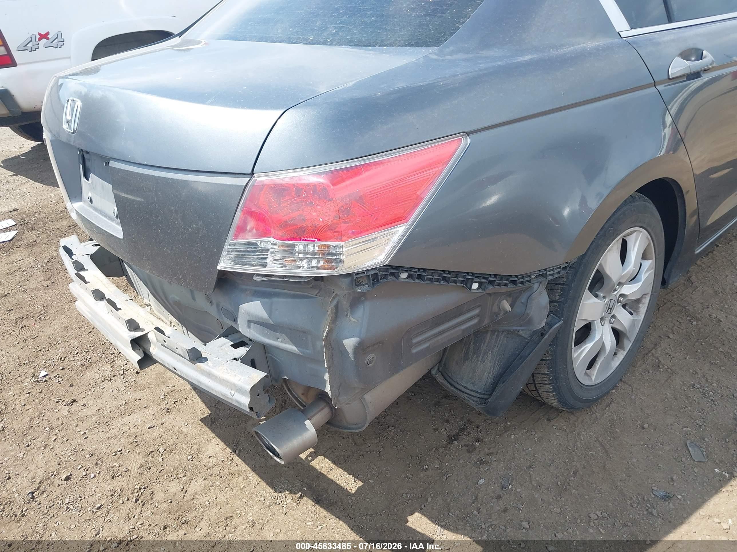 2009 Honda Accord 2.4 Ex Gray vin: 1HGCP26729A193446