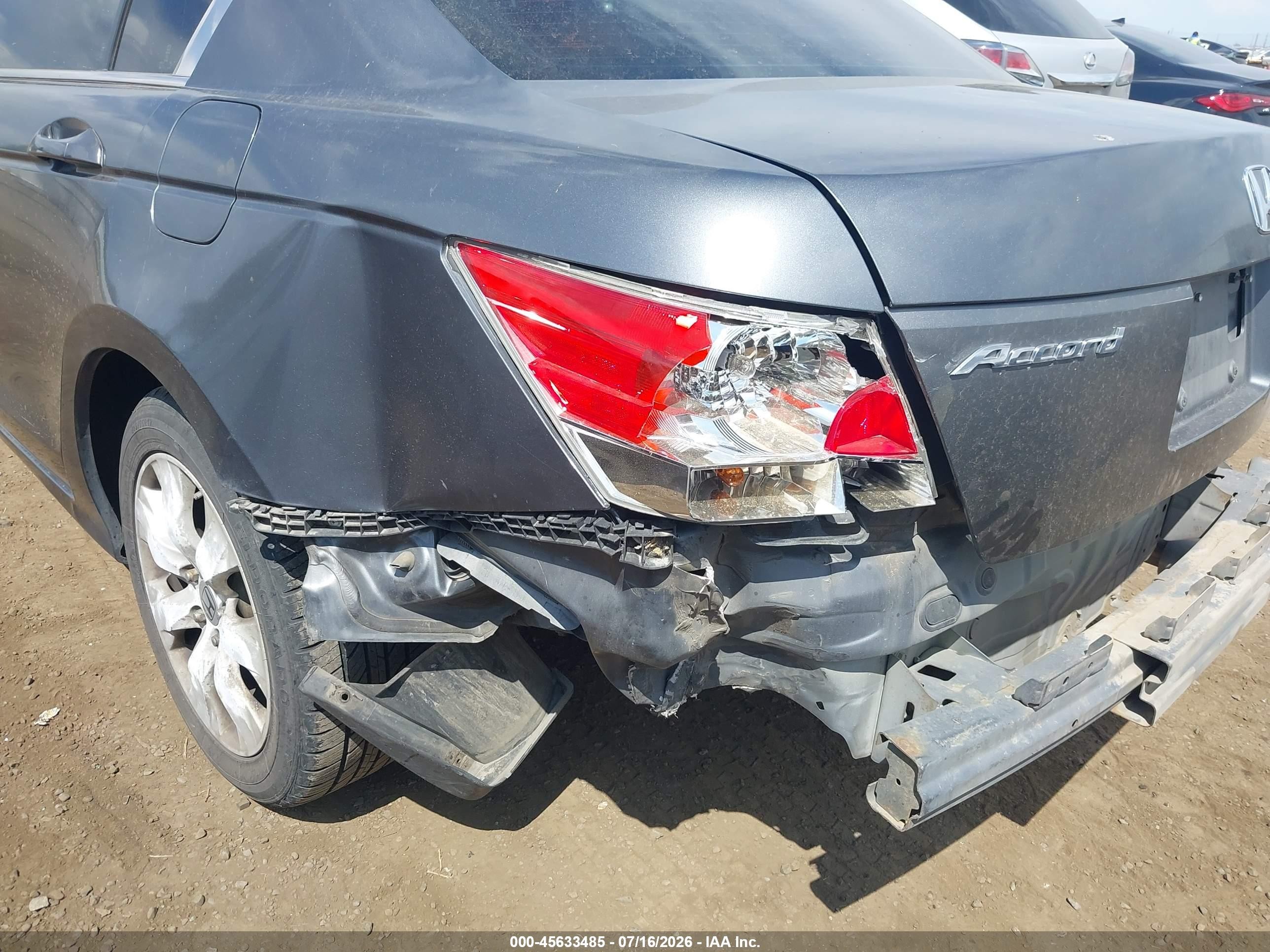 2009 Honda Accord 2.4 Ex Gray vin: 1HGCP26729A193446