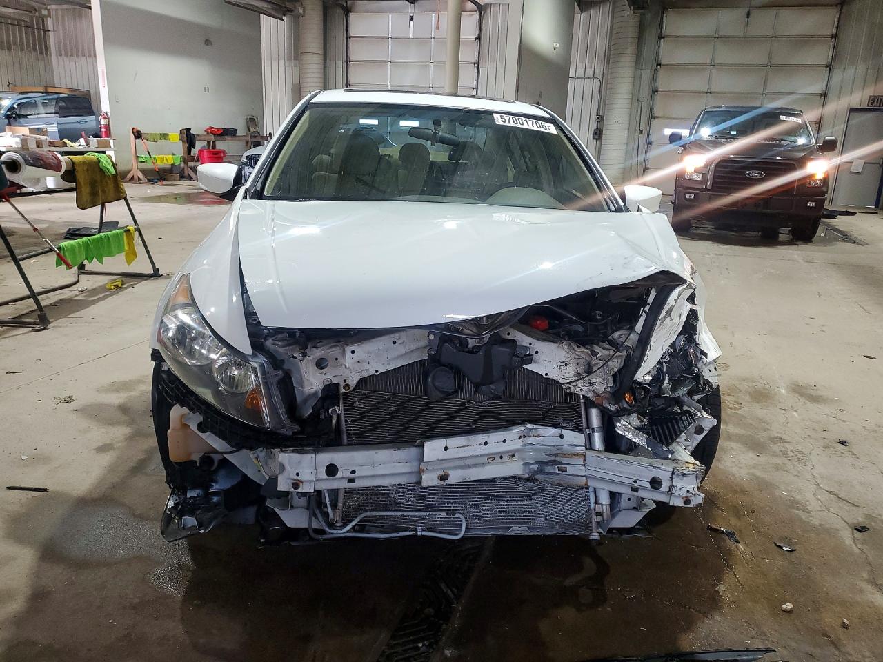 2008 Honda Accord Ex White vin: 1HGCP26738A013292