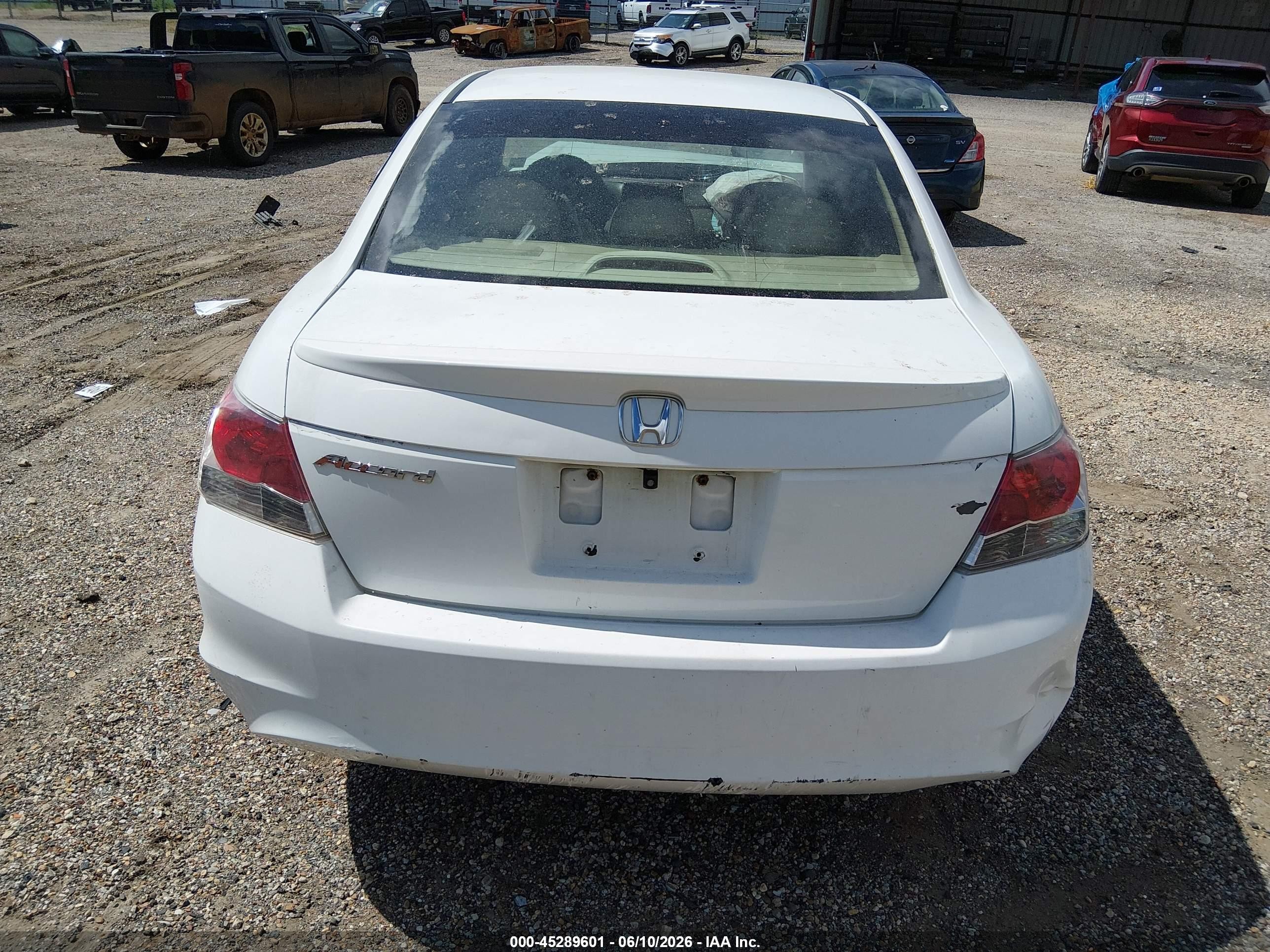 2008 Honda Accord 2.4 Ex Белый vin: 1HGCP26738A114381