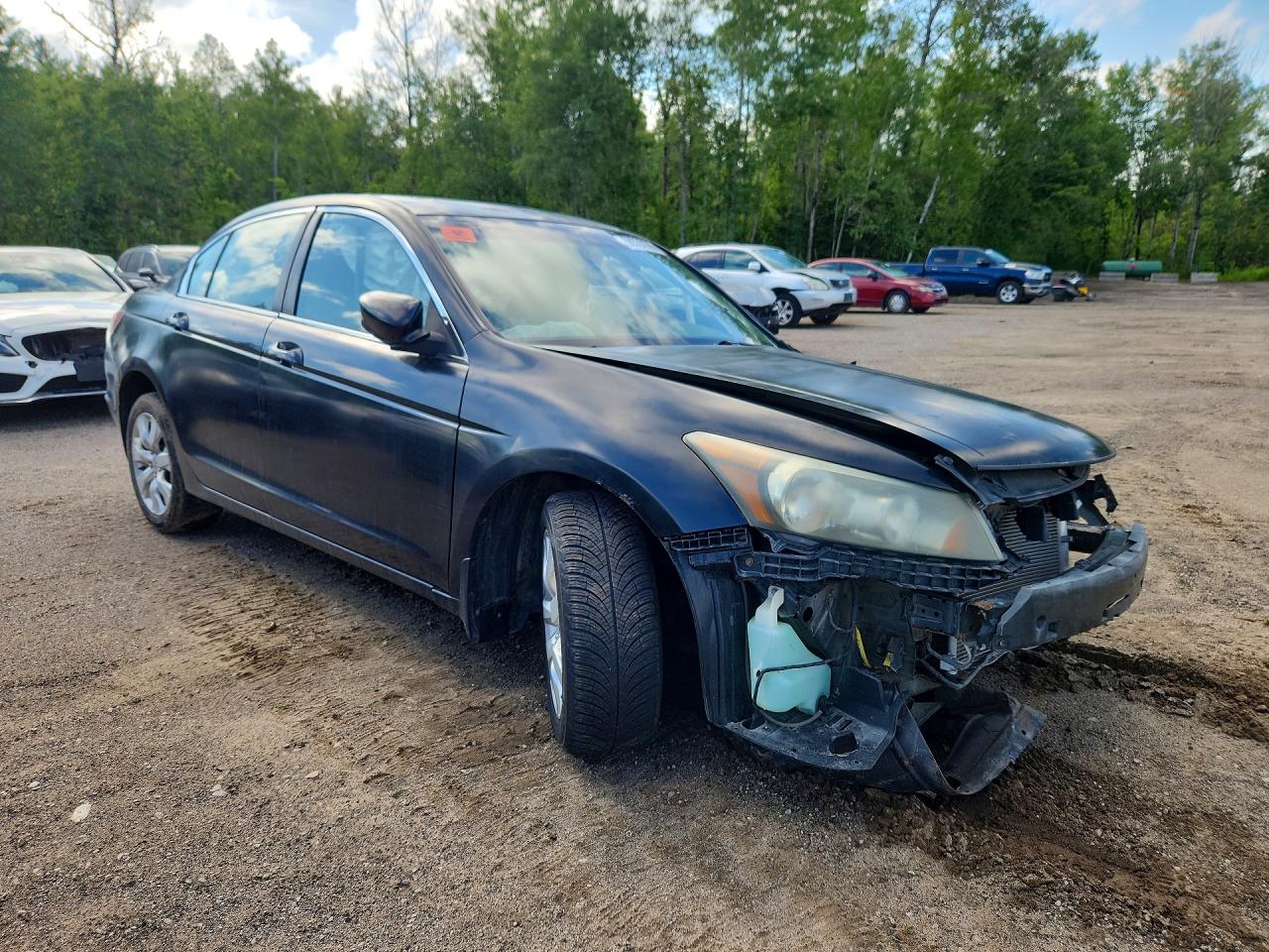 2008 Honda Accord Ex Black vin: 1HGCP26738A800887