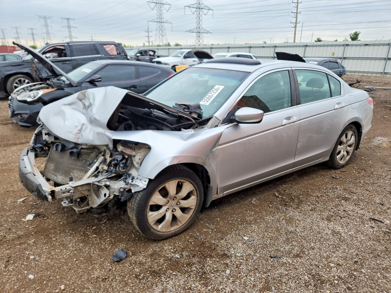 2009 Honda Accord Ex Silver vin: 1HGCP26739A001287