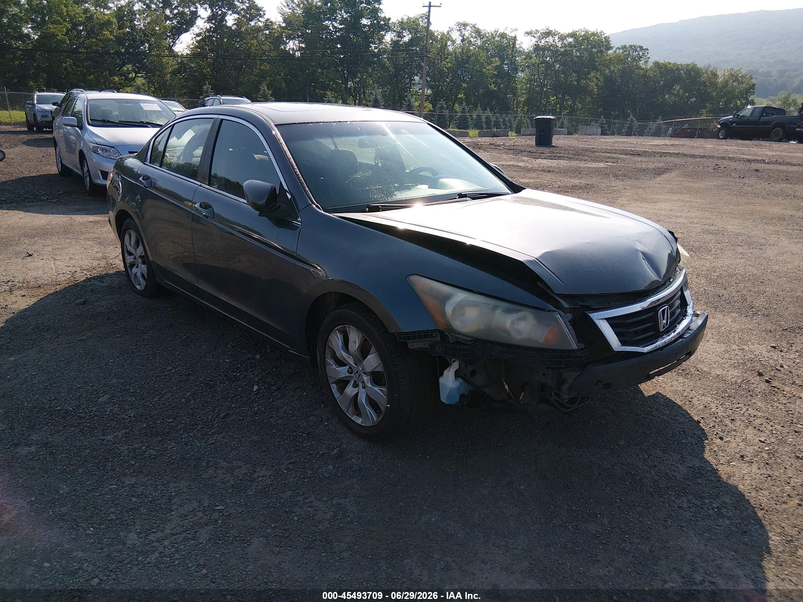 2009 Honda Accord 2.4 Ex Gray vin: 1HGCP26739A002309