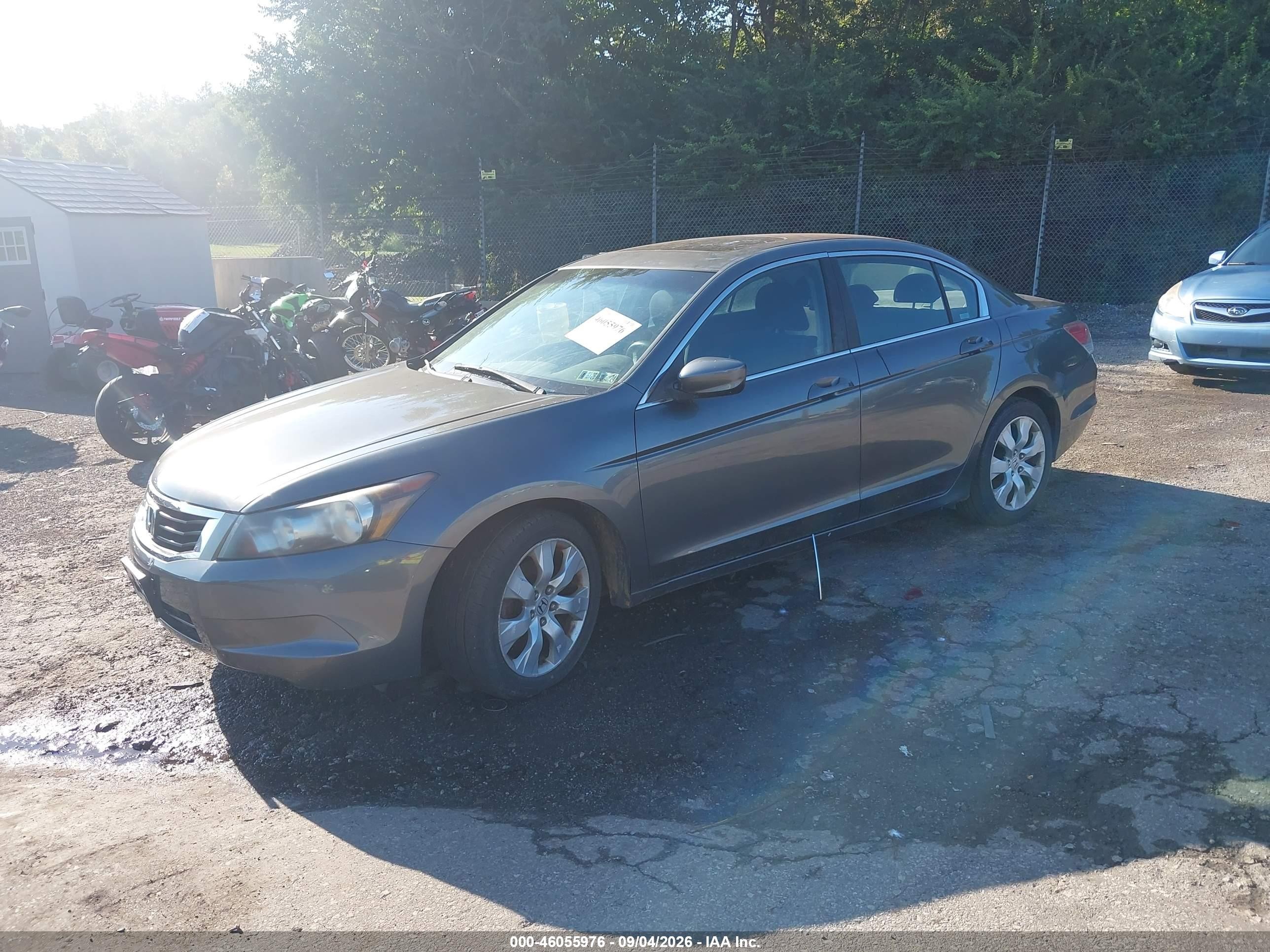 2009 Honda Accord 2.4 Ex Gray vin: 1HGCP26739A048612