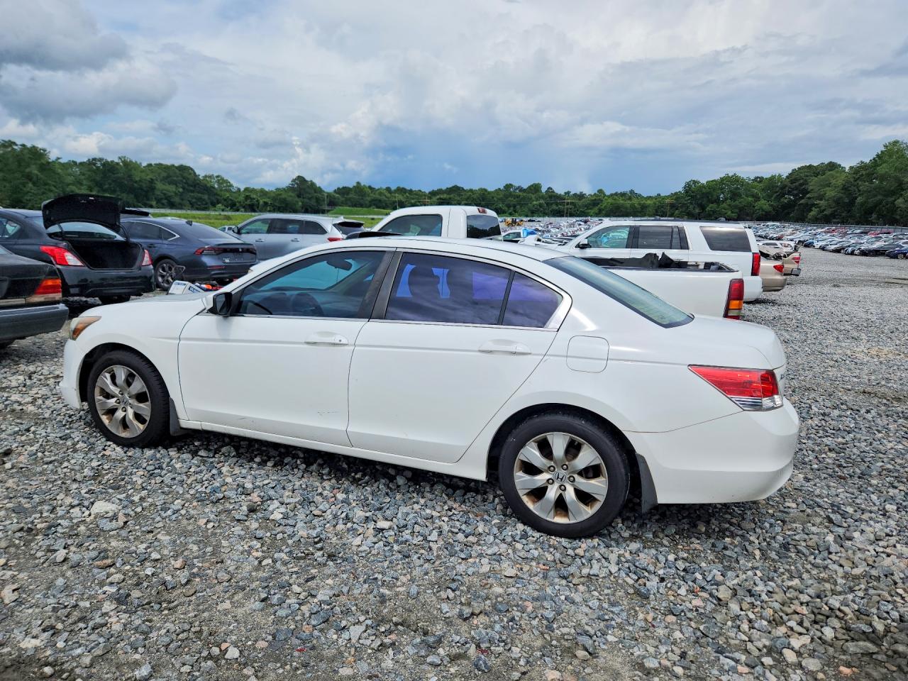 2009 Honda Accord Ex White vin: 1HGCP26739A068701