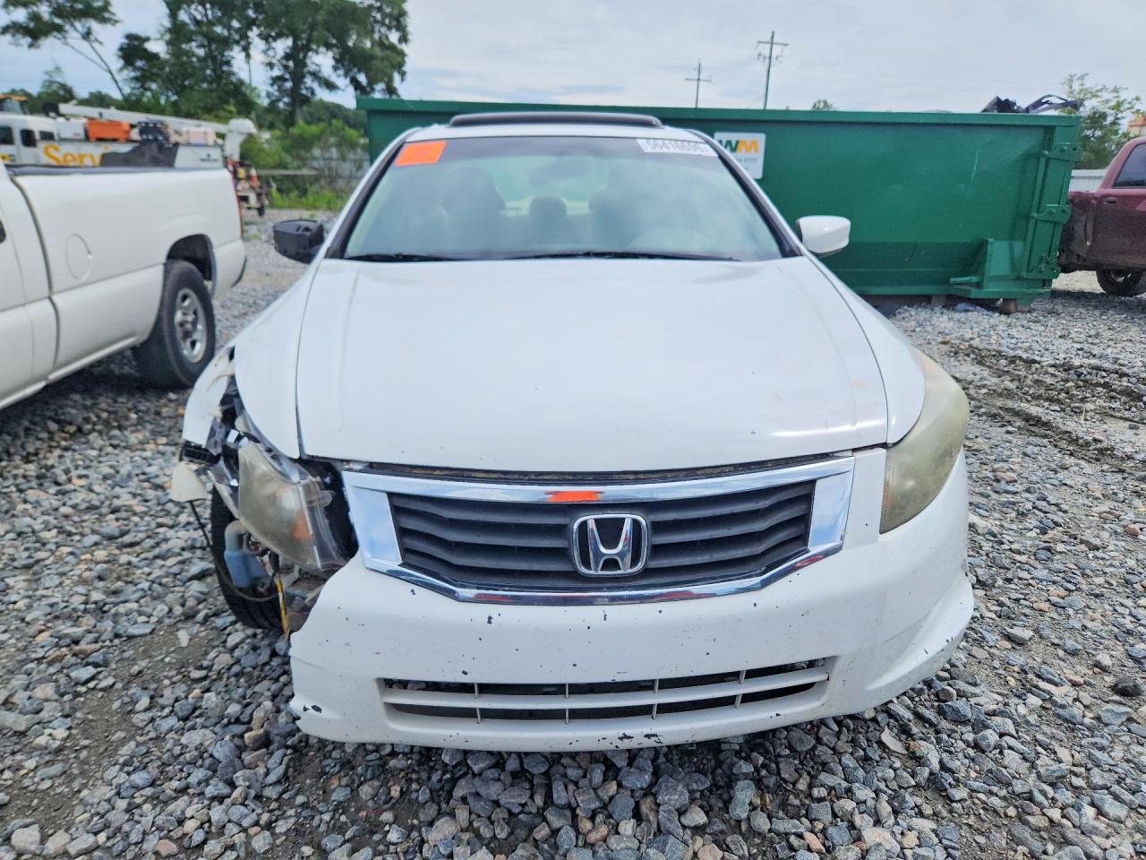 2009 Honda Accord Ex White vin: 1HGCP26739A068701