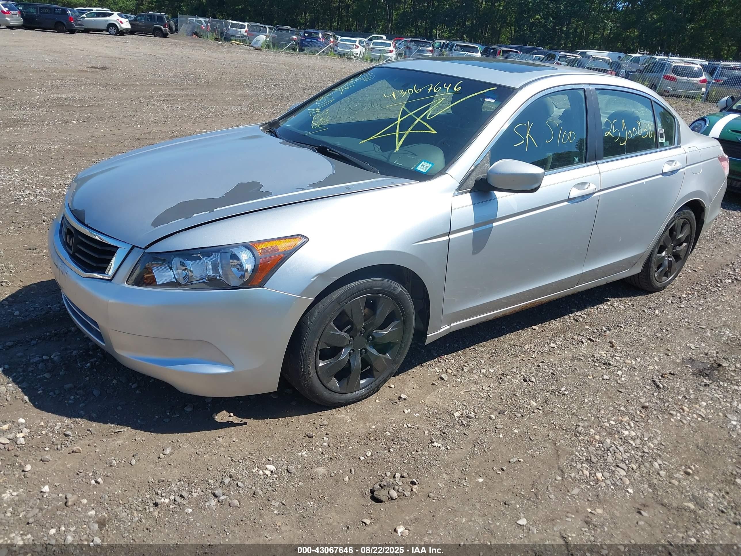 2009 Honda Accord 2.4 Ex Серый vin: 1HGCP26739A136091