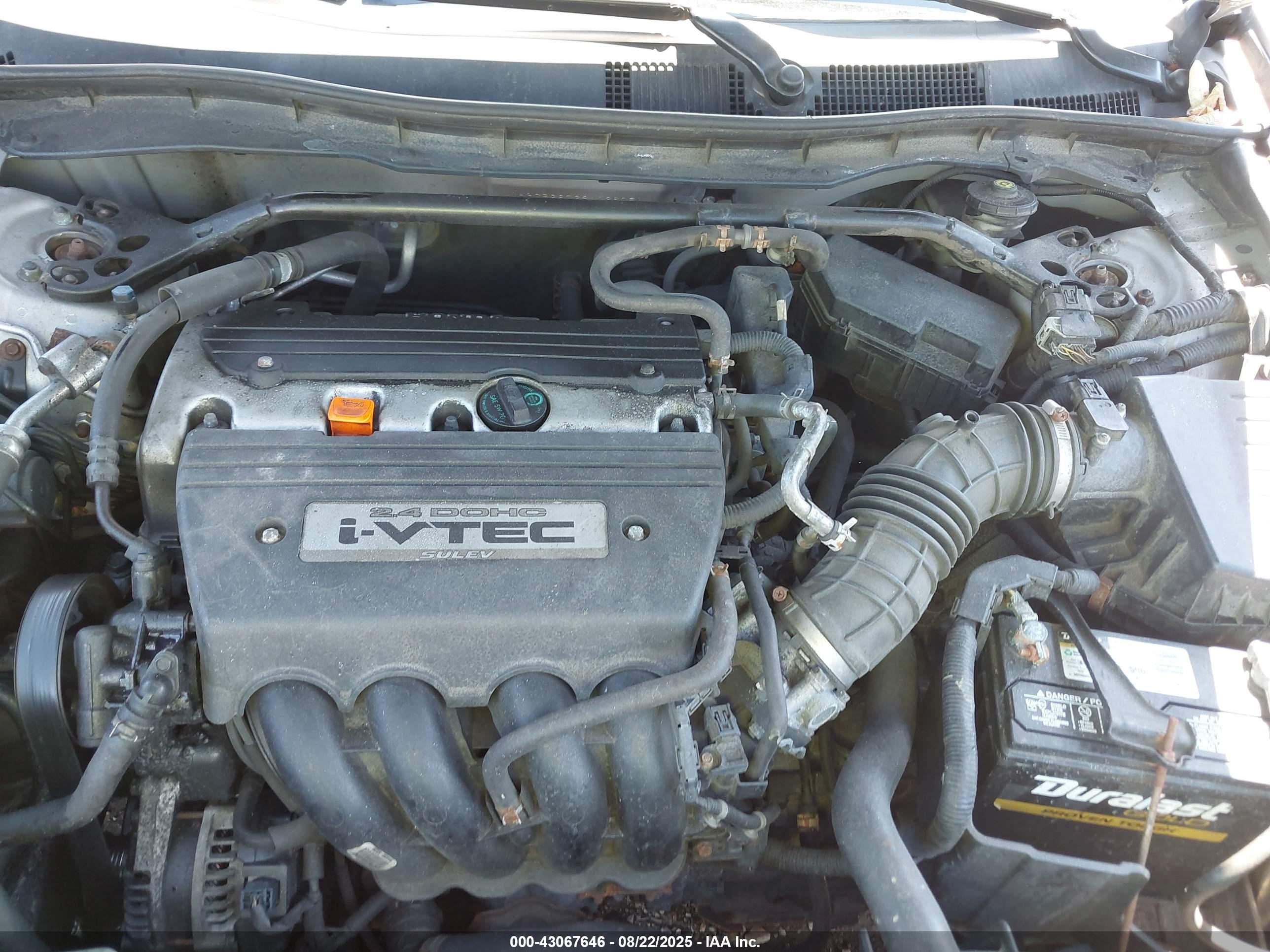 2009 Honda Accord 2.4 Ex Серый vin: 1HGCP26739A136091