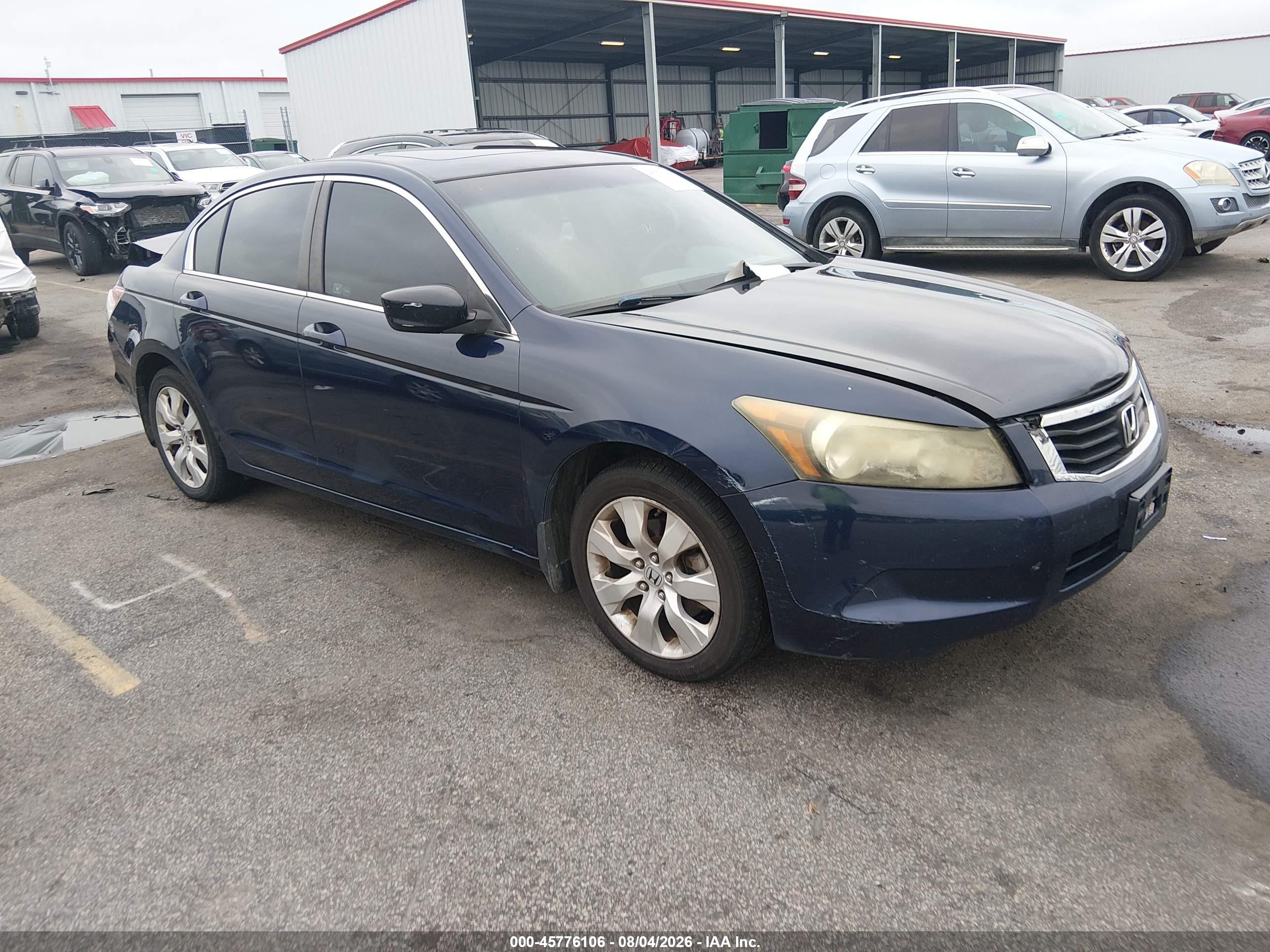 2008 Honda Accord 2.4 Ex Blue vin: 1HGCP26748A055406